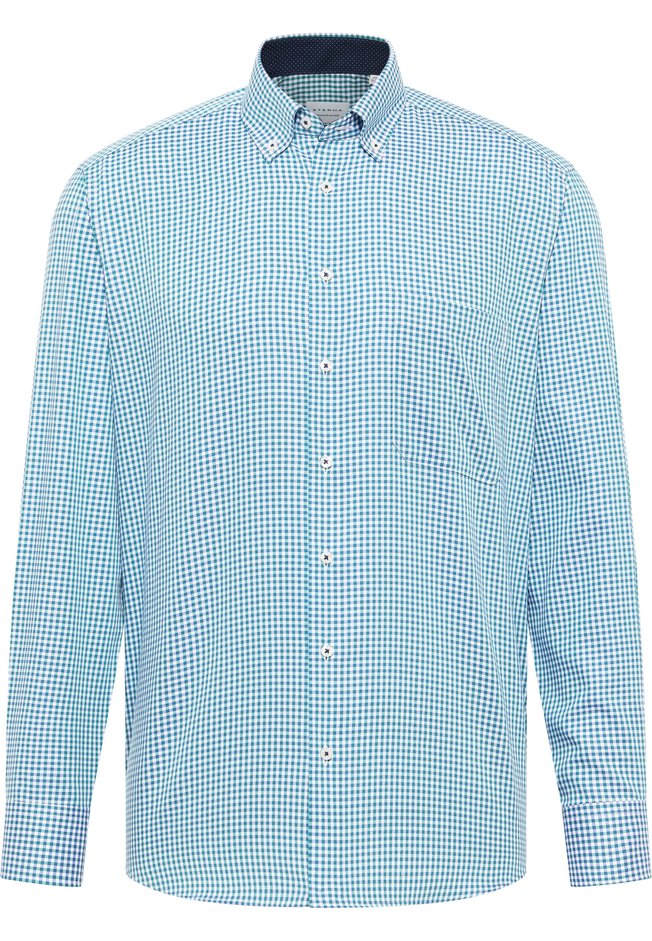 Eterna Overhemd met lange mouwen Comfort fit NON IRON (strijkvrij)