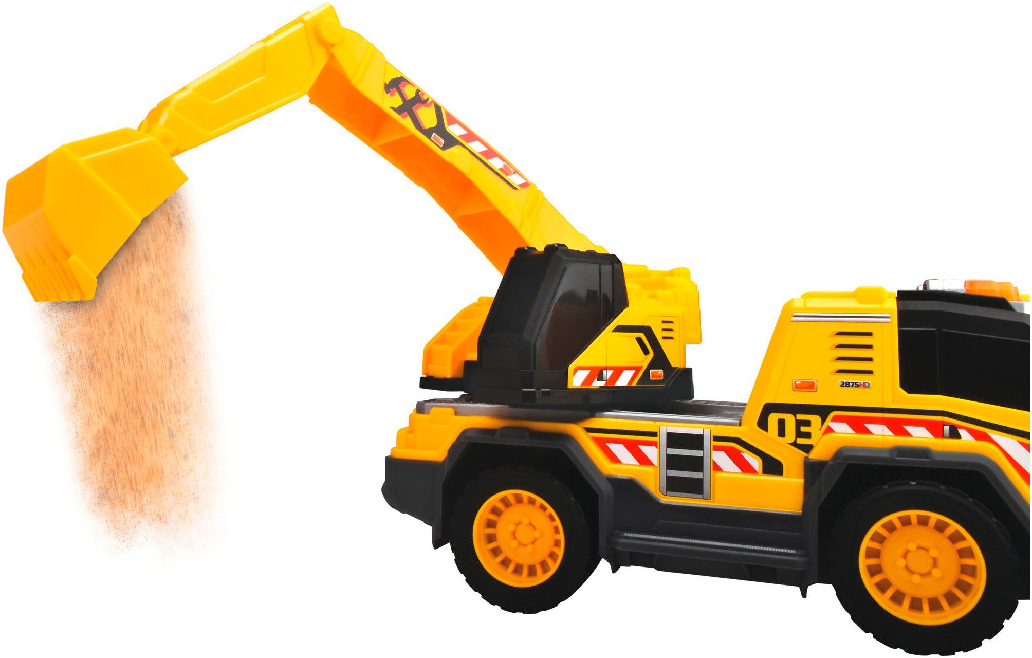 Dickie Toys Speelgoed-bouwauto Excavator Truck met licht en geluid