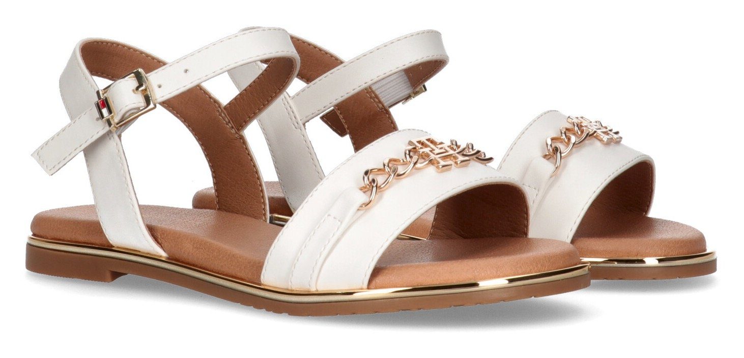 Tommy Hilfiger Sandalen FLAT SANDAL , zomerschoen, sandaal, communionschoen, met klittenbandsluiting