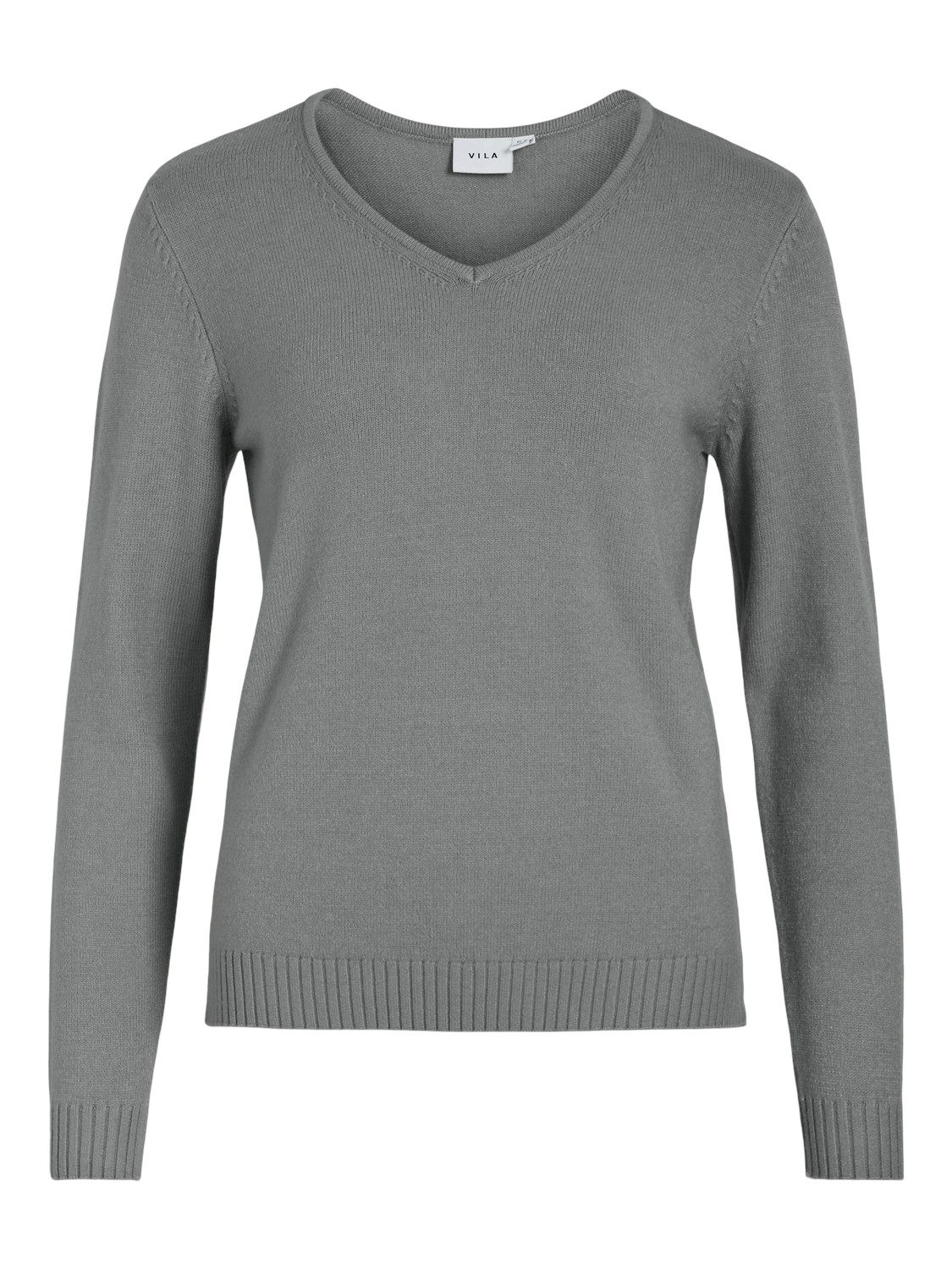 Vila Trui met V-hals VIRIL V-NECK L/S KNIT TOP - NOOS