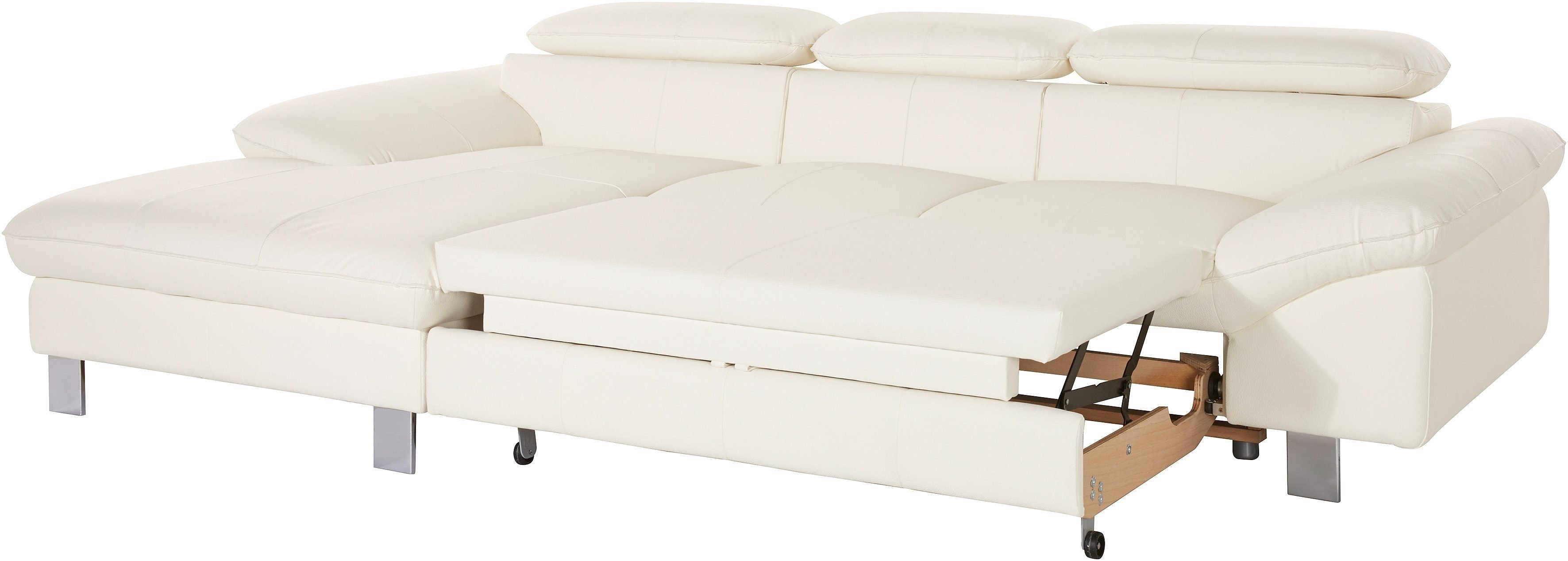 COTTA Zithoek Driver L-vorm Set bestaande uit: hoekbank met hoofdverstelling & hocker (set)