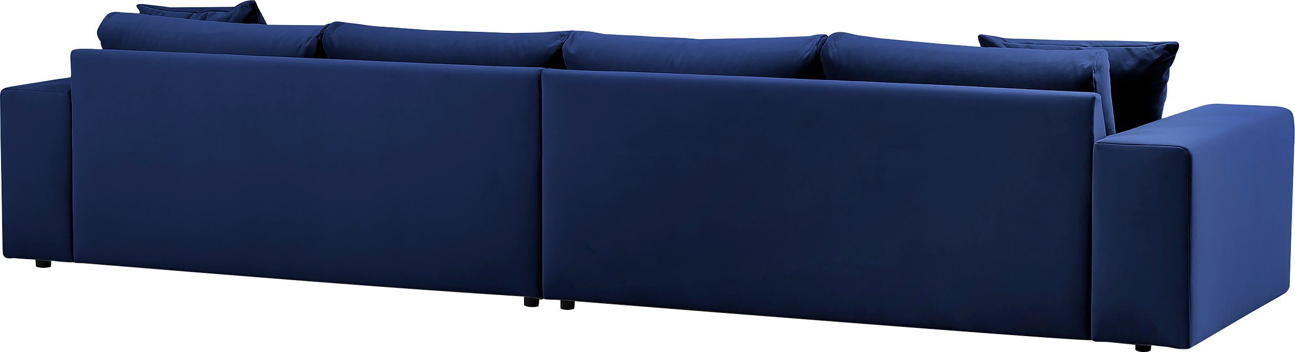 andas 4-zitsbank SLEETLAND XXL in fluweel of vintage lederlook