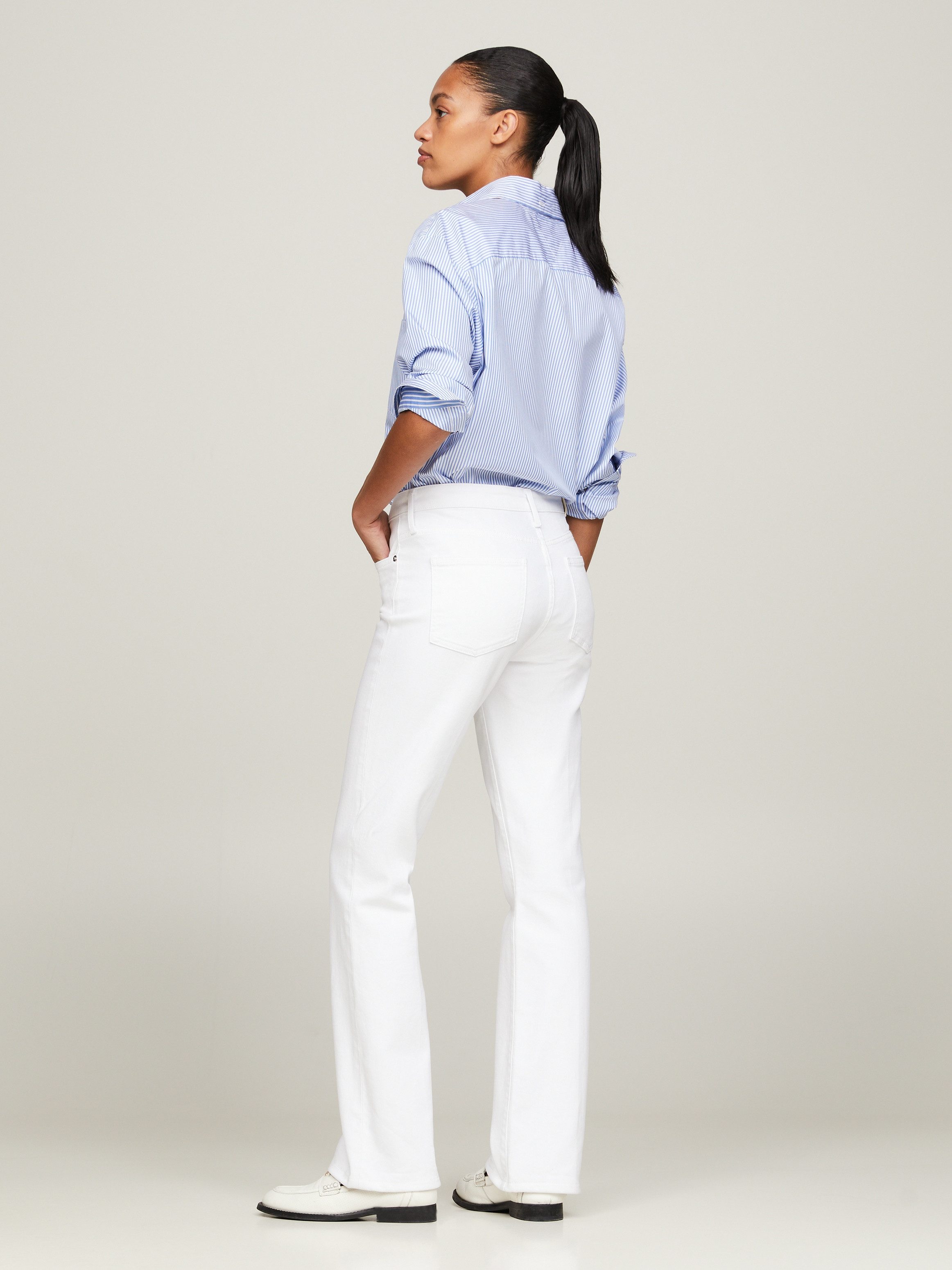 Tommy Hilfiger Bootcut jeans met persplooien