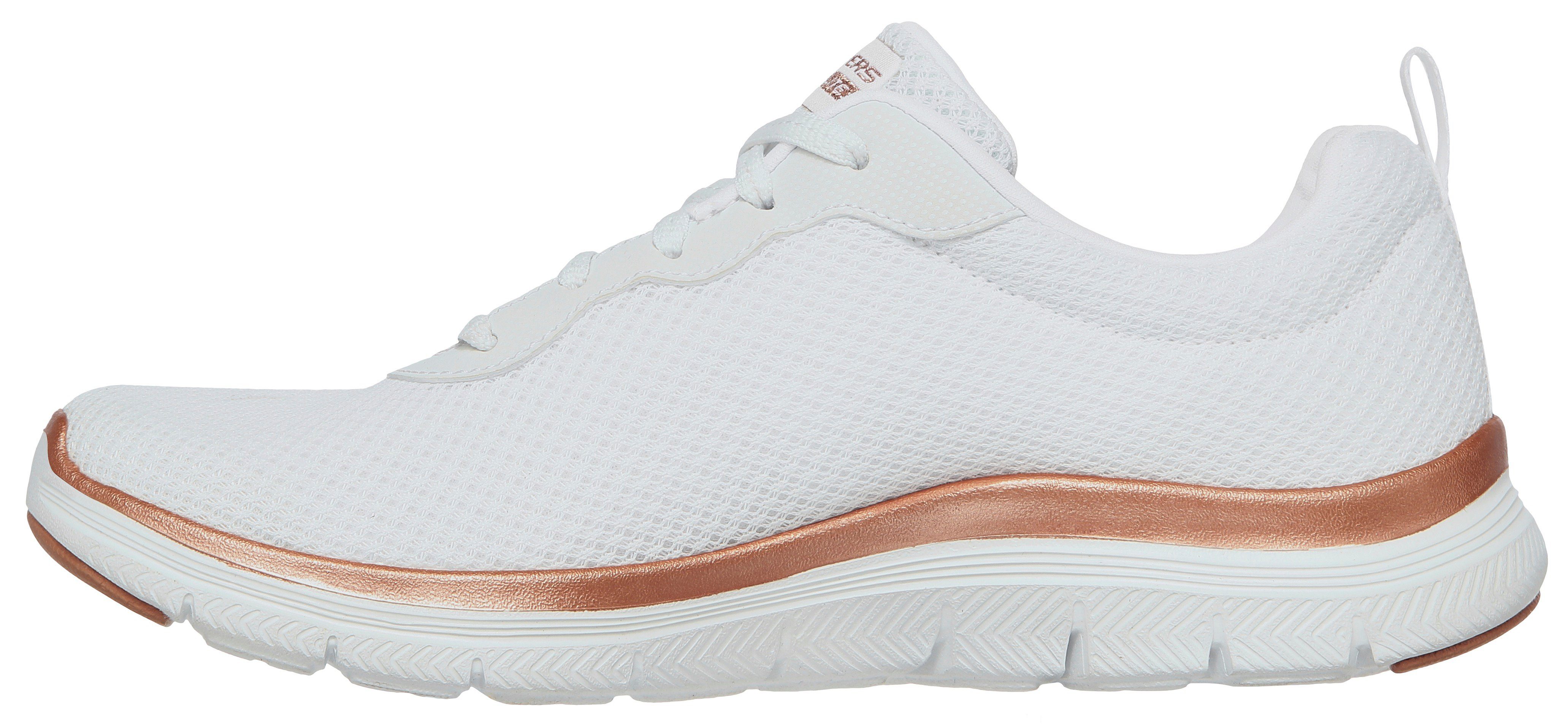 Skechers Sneakers FLEX APPEAL 4.0 BRILLINAT VIEW Vrijetijdsschoen, lage schoen, veterschoen met Air Cooled Memory Foam