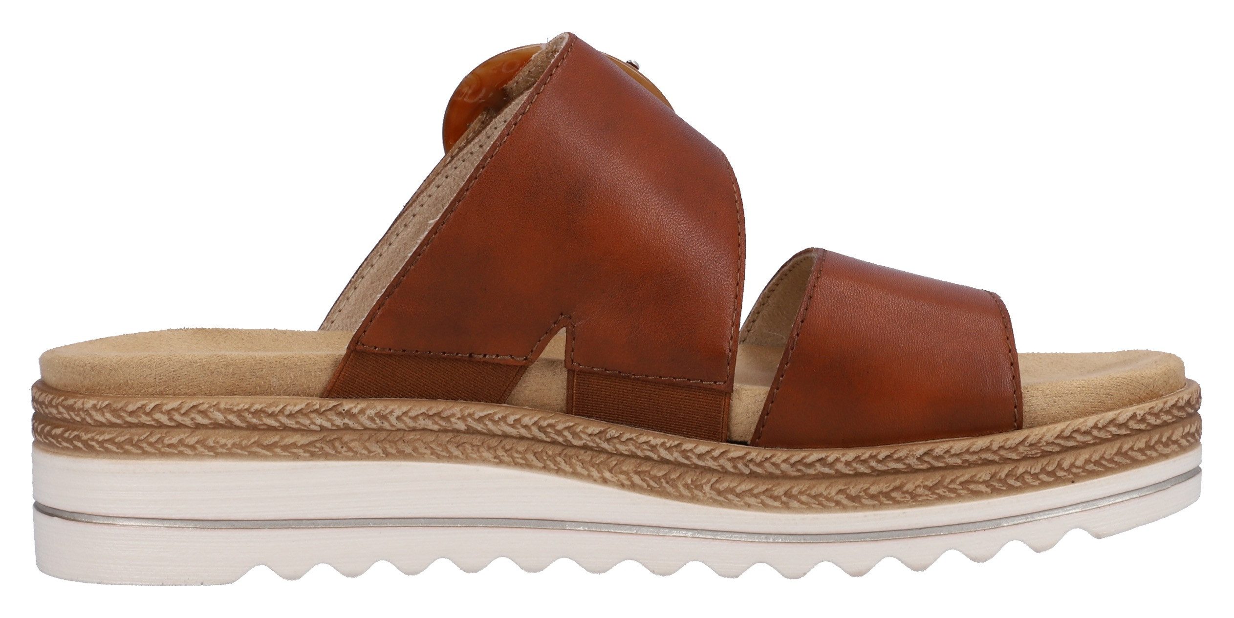 Remonte Slippers , sleehak, zomerschoen, pantoffels met decoratieve gesp