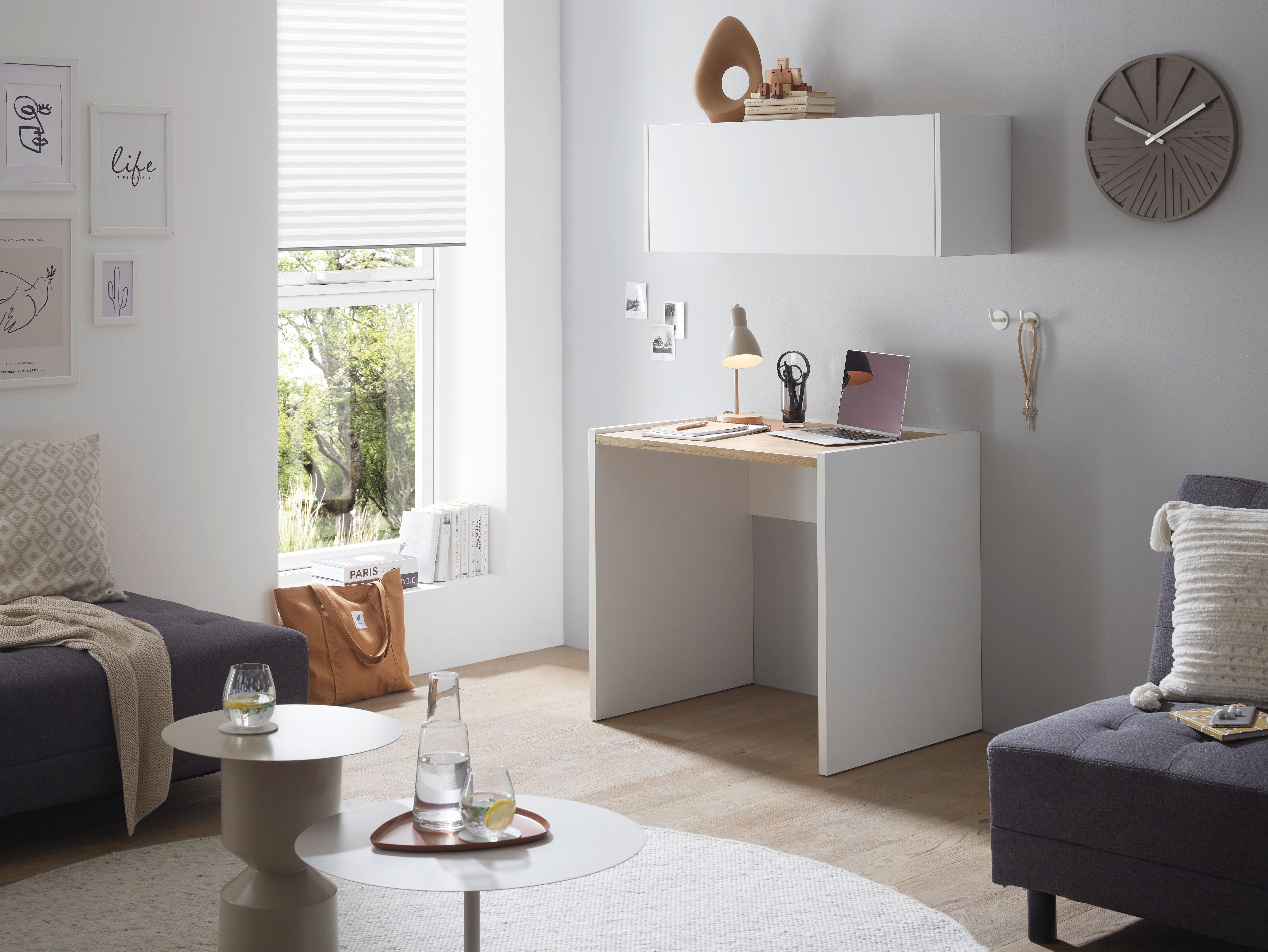 INOSIGN Bureau City/Giron moderne computertafel, gezellige thuiswerkplek, breedte 80 of 143 cm
