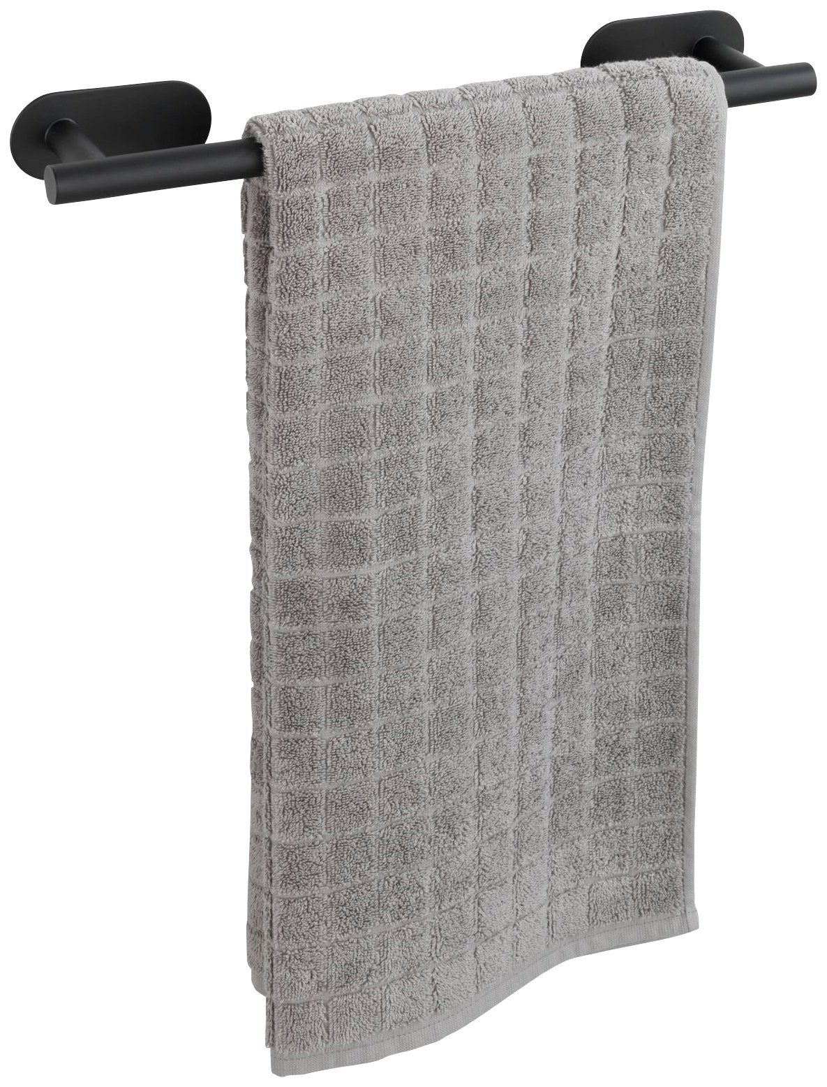WENKO Handdoekhouder Orea black Bxdxh: 40x7x4,5 cm, bevestigen zonder boren