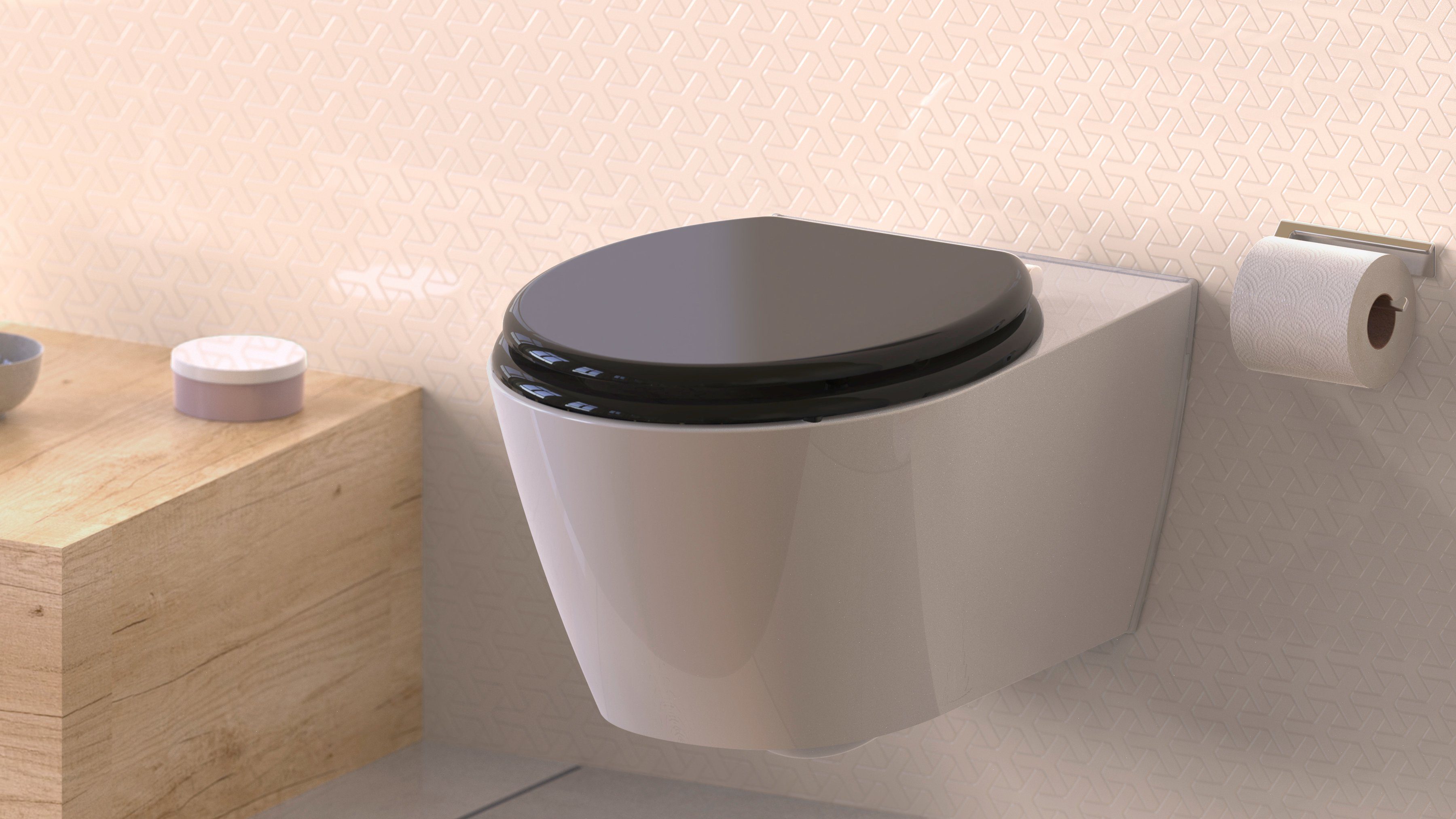 welltime Toiletzitting Uni met softclosemechanisme, mdf, krasvast