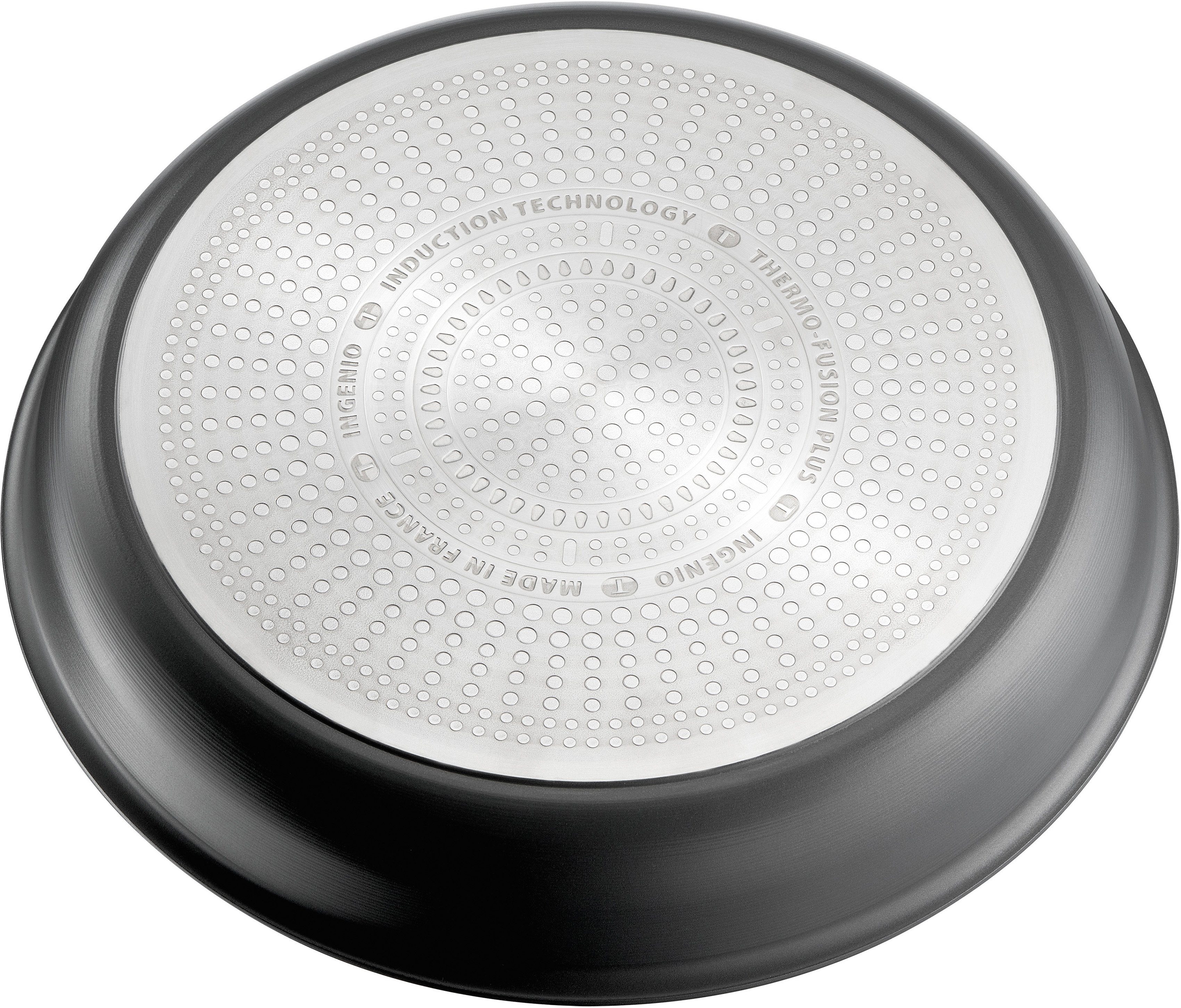 Tefal Pannenset L76491 Ingenio Ultimate, kookpan set inductie, anti-aanbaklaag geschikt voor alle kookplaten, thermo-signaal bij ideale baktemperatuur (set, 10-delig)