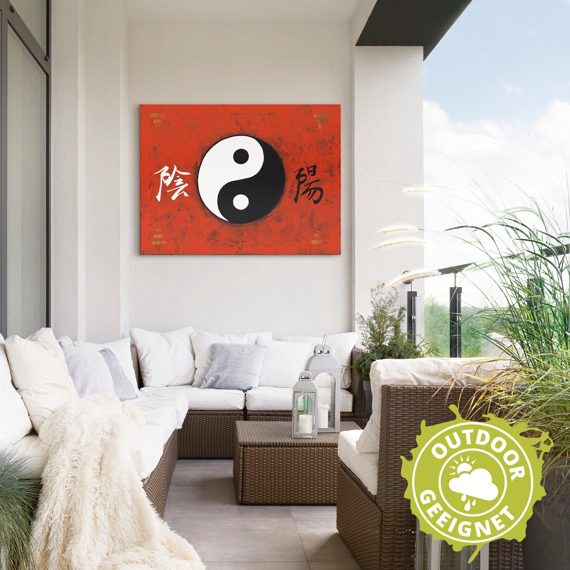 Artland Artprint Yin & Yang als artprint van aluminium, artprint voor buiten, poster in diverse formaten