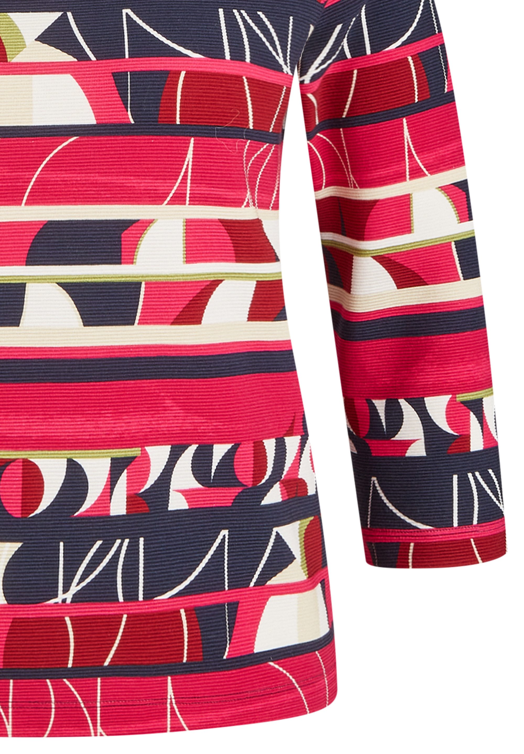 Rabe Shirt met 3/4 mouwen met abstract motief