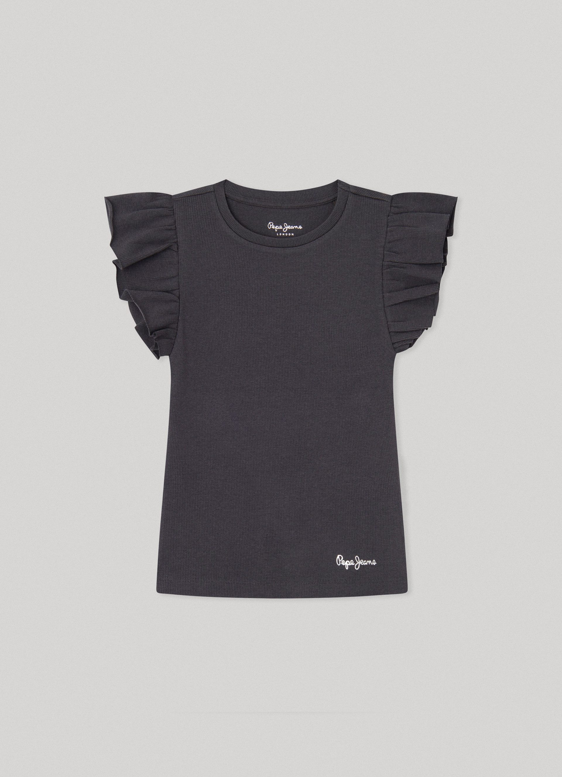 Pepe Jeans T-shirt QUANISE in fijne ribstructuur, voor meisjes