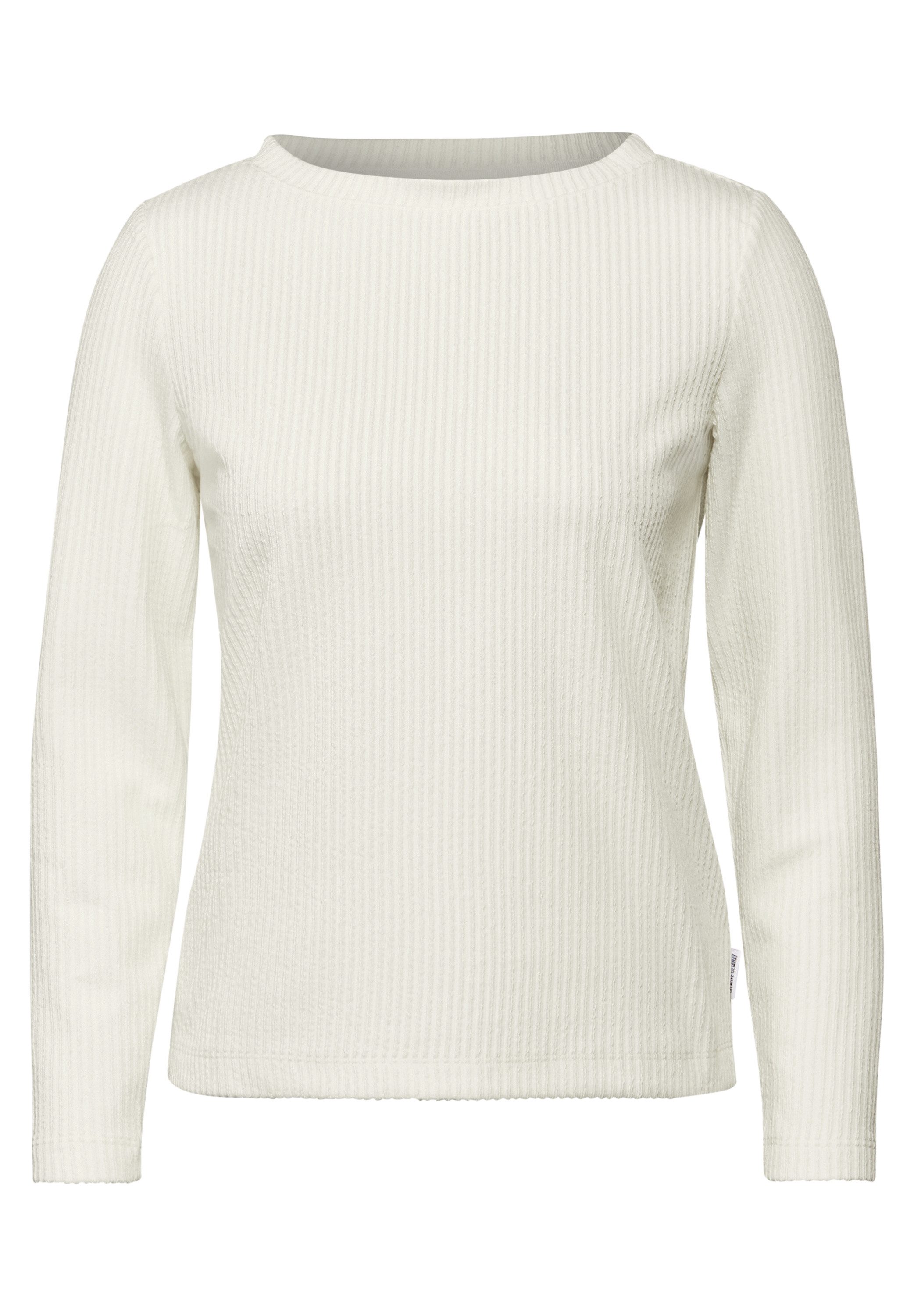 Cecil Shirt met lange mouwen met structuur