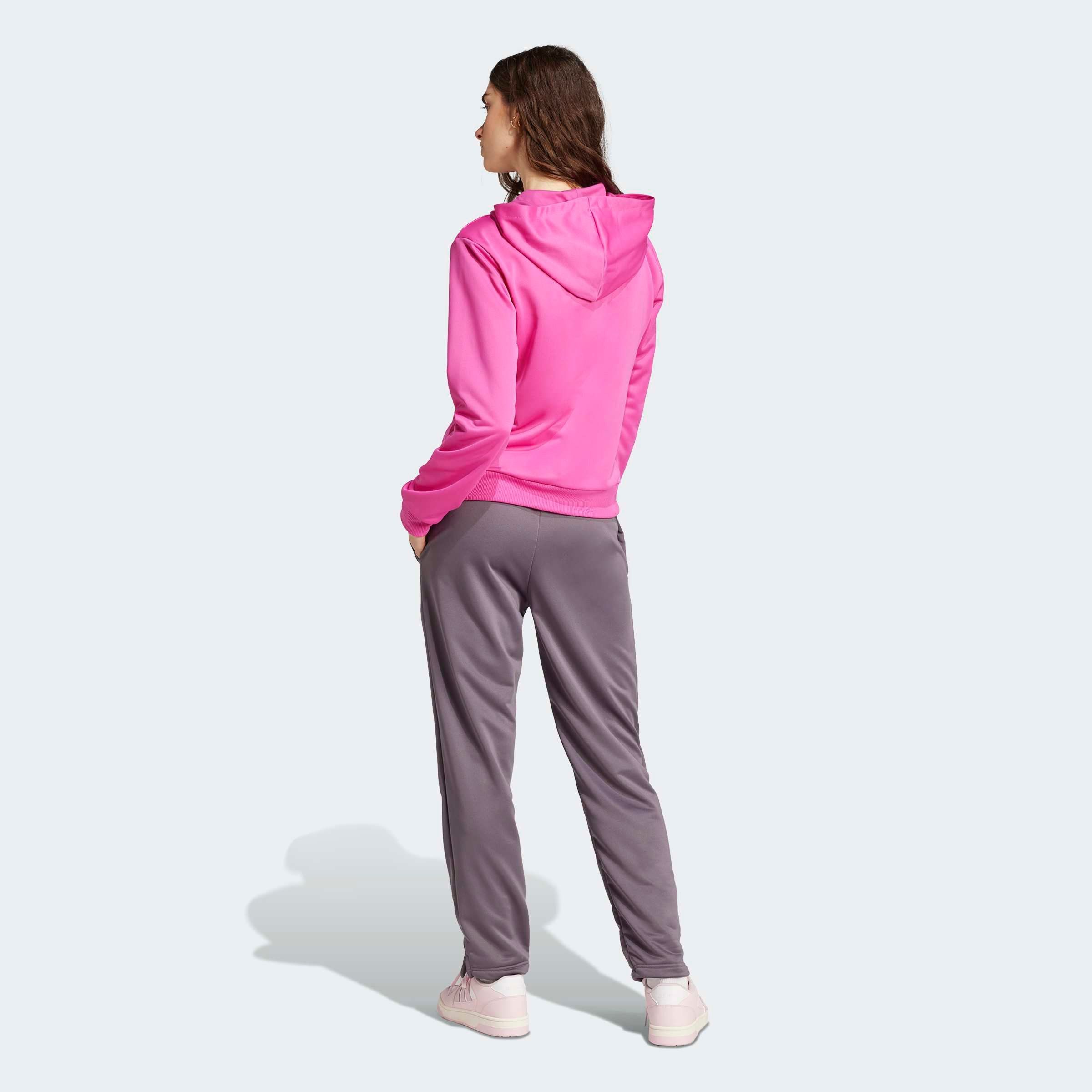 adidas Sportswear Trainingspak W LINEAR TS Trainingsjack met capuchon, trainingspak (2-delig)