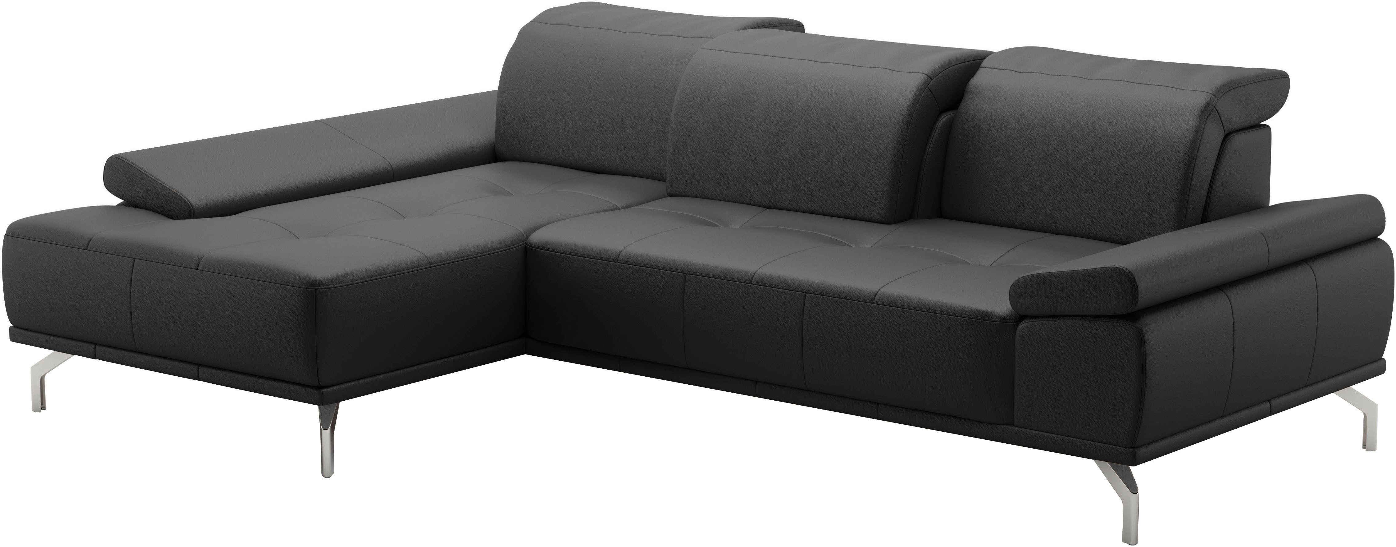Places of Style Hoekbank Caluna Incl. zitdiepteverstelling, optioneel met hoofd- en armleuningverstelling