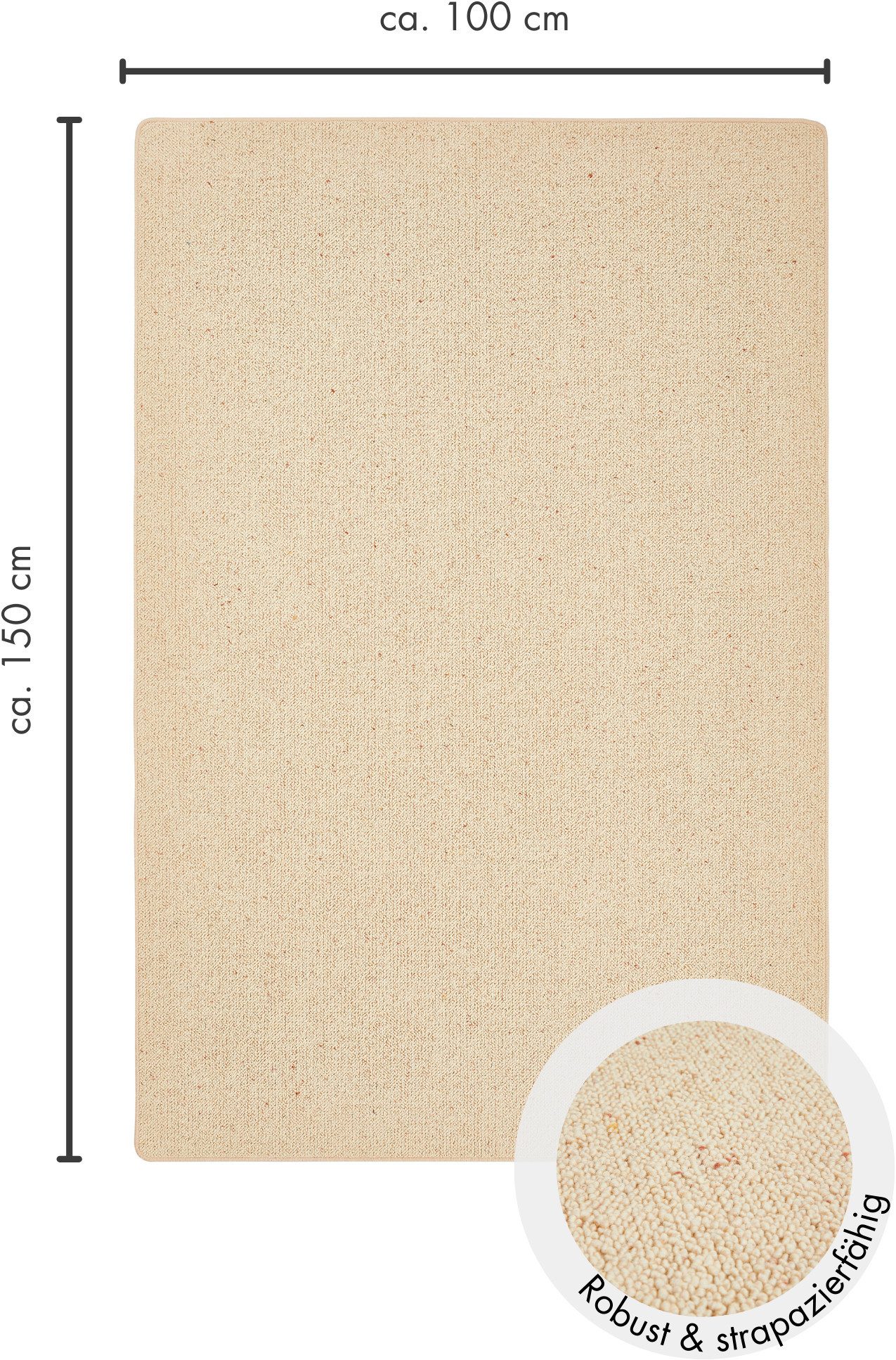 LUXOR living Wollen kleed Sheffield, Made in Germany