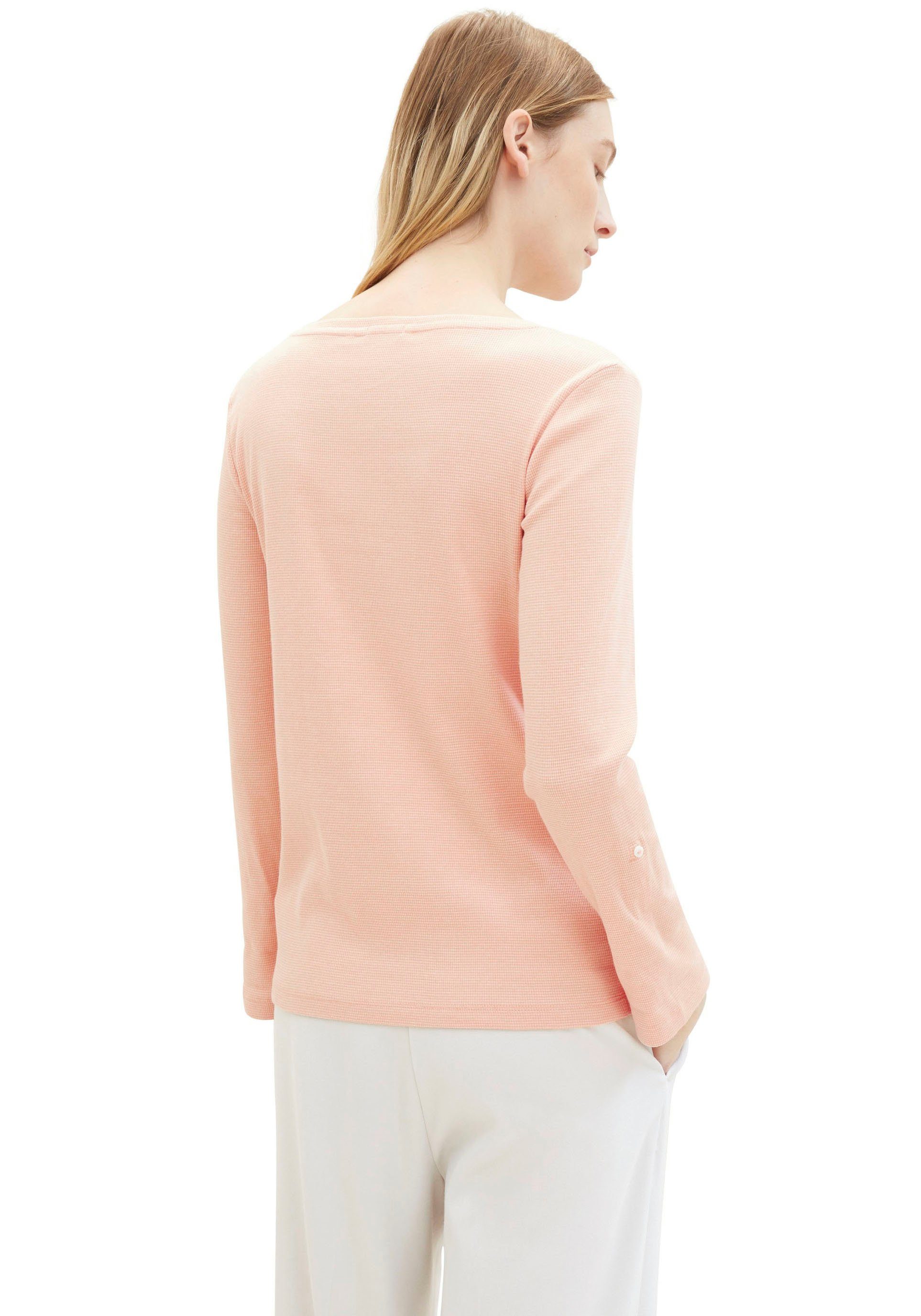 Tom Tailor Shirt met lange mouwen Tom Tailor Dames Henleyshirt
