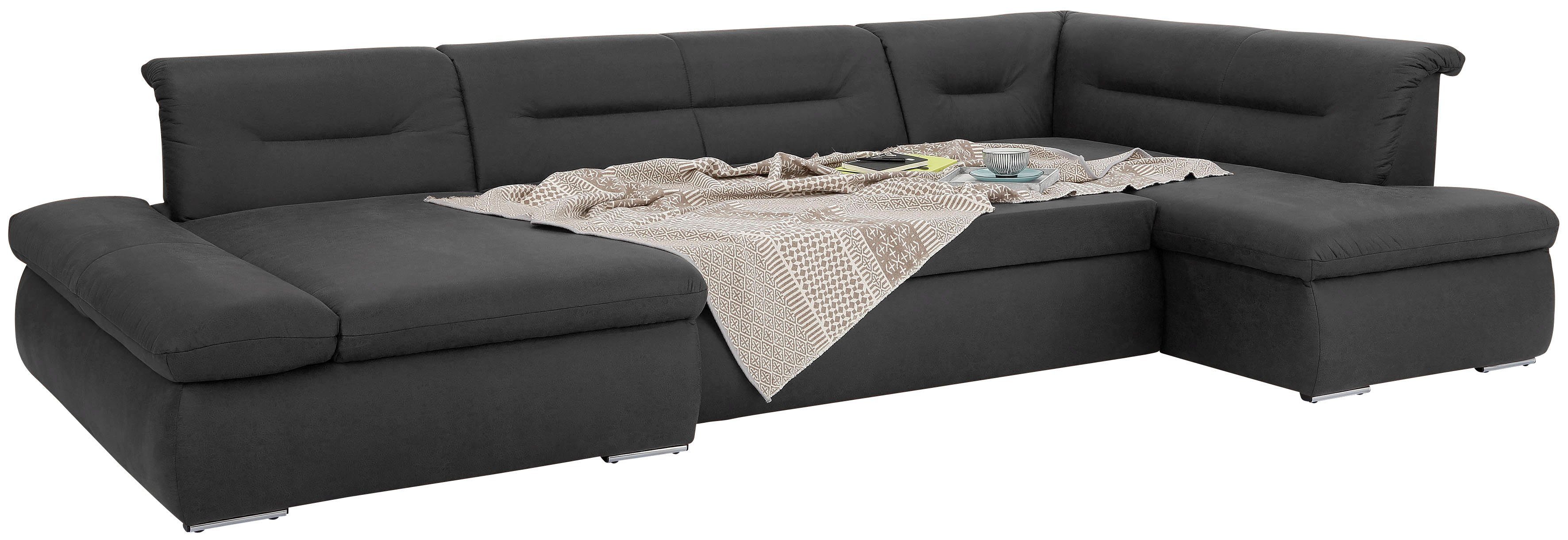 INOSIGN Zithoek Avesa U-vorm Naar keuze met verstelbare armleuningen en slaapfunctie, bxdxh: 355x216x80cm