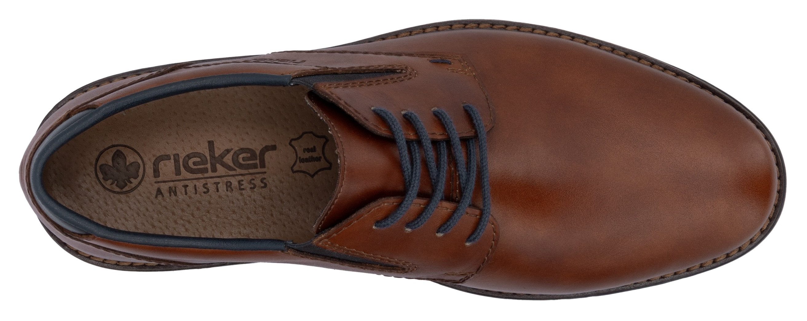 Rieker Veterschoenen met stretch, vrijetijdsschoen, lage schoen, veterschoen