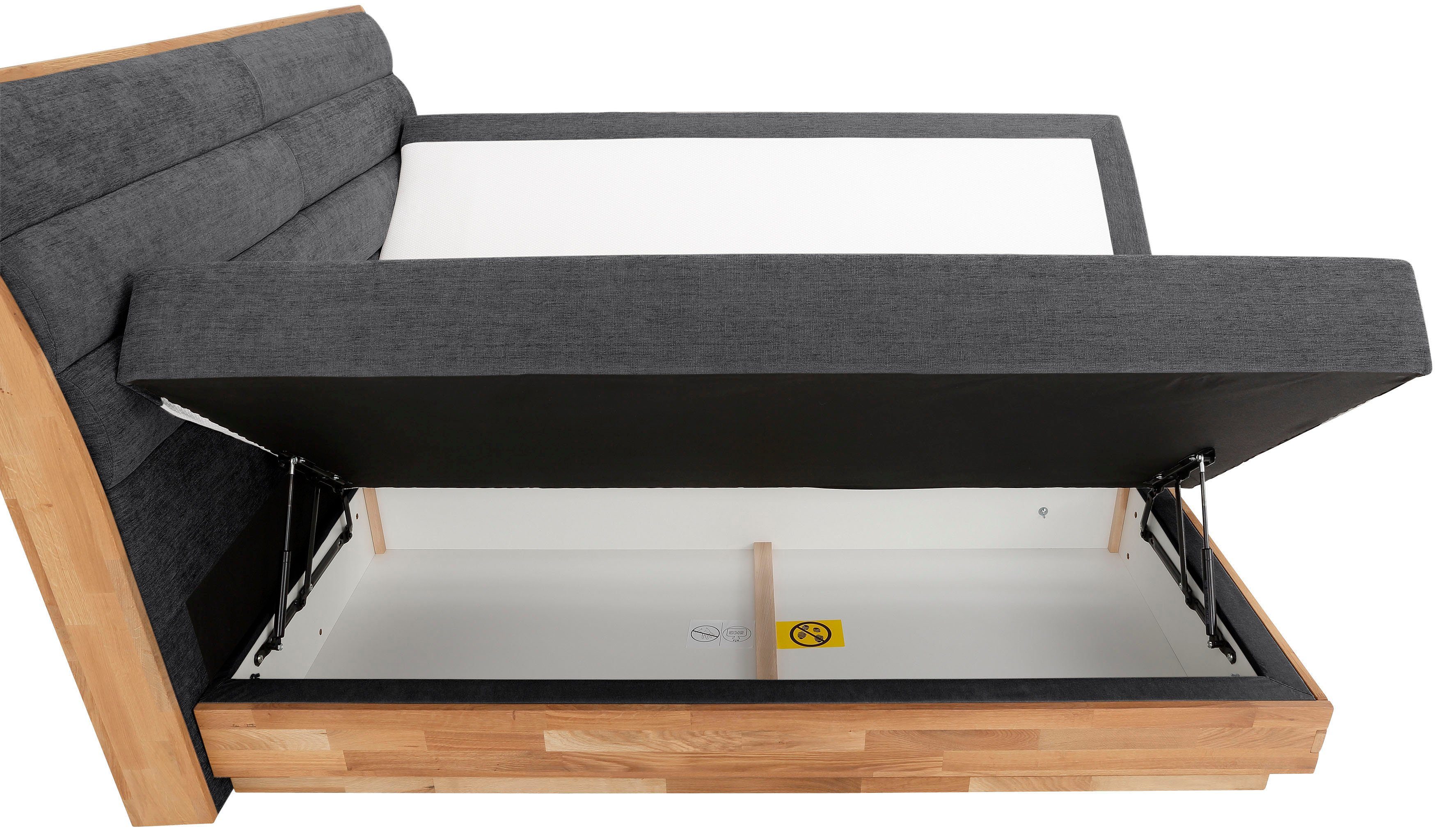 OTTO products Boxspring Ledverlichting, met gecertificeerde, gerecyclede overtrekstoffen