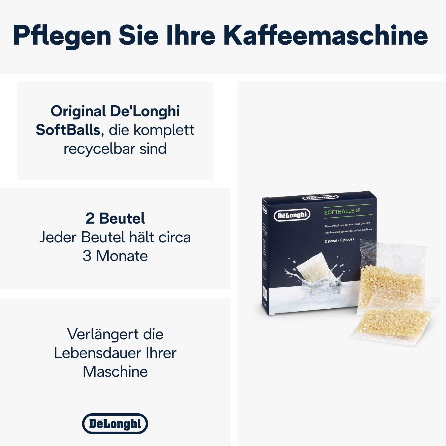 De'Longhi Ontkalker SoftBalls DLSC551