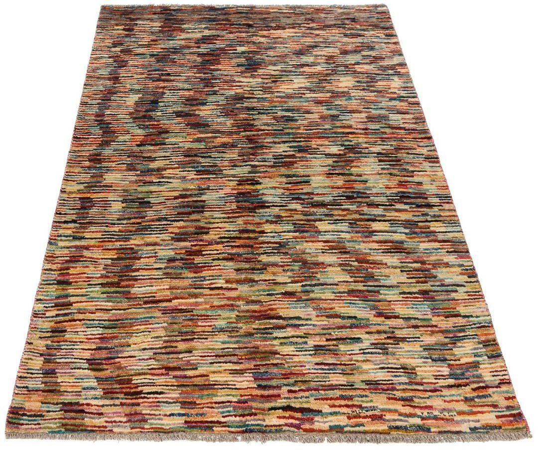 morgenland Wollen kleed Strepen Multicolore 172 x 115 cm Handgeknoopt