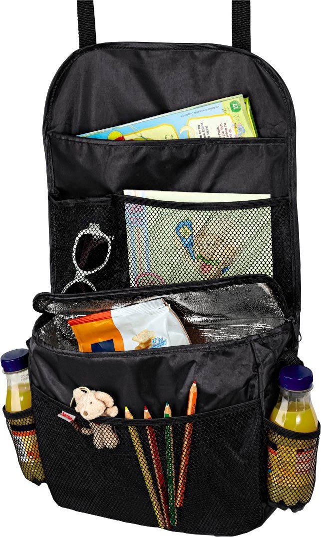 Hama Auto-rugleuningtas Auto-organizer met geïsoleerd vak, zwart