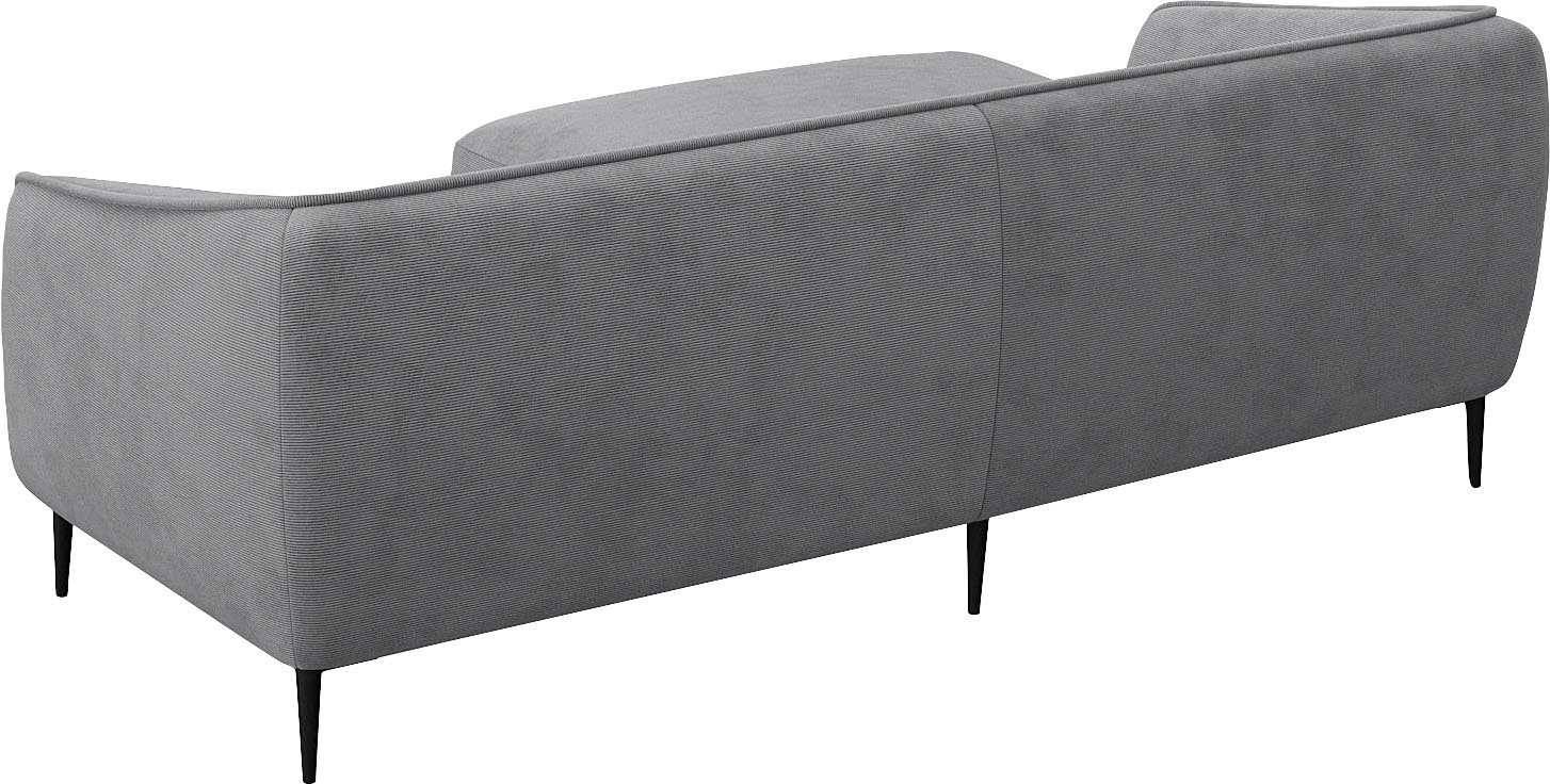 FLEXLUX Hoekbank Belle designbank, comfortabel door koudschuim in de zitting, L-vorm