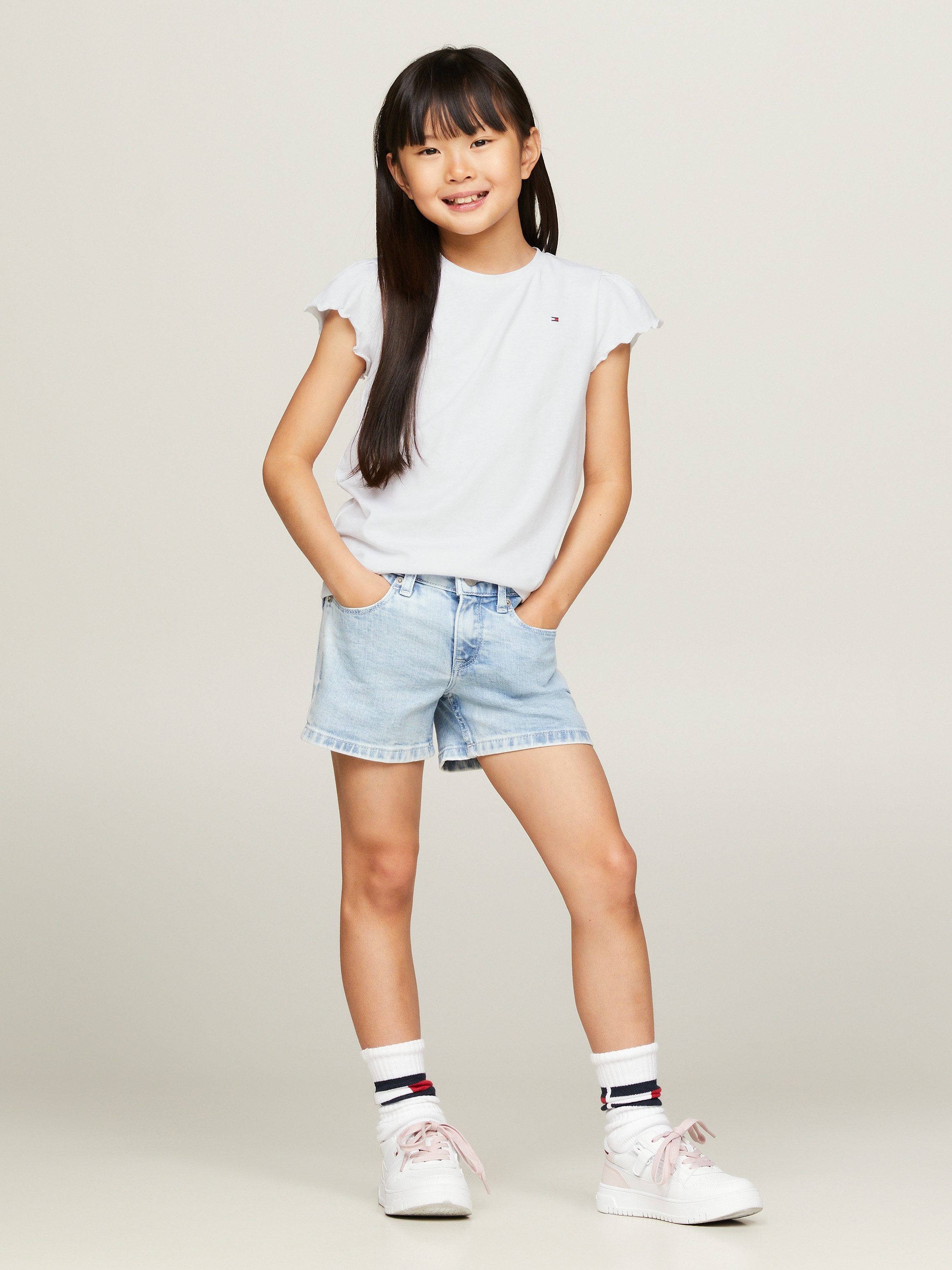 Tommy Hilfiger T-shirt ESSENTIAL RUFFLE SLEEVE TOP