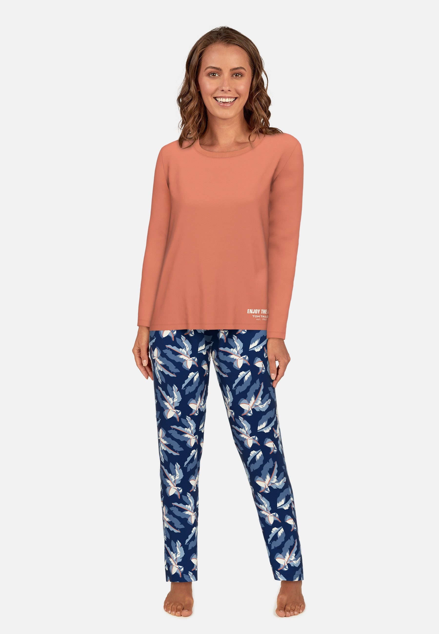 Tom Tailor Pyjama Manilla met gedessineerde broek (2-delig)