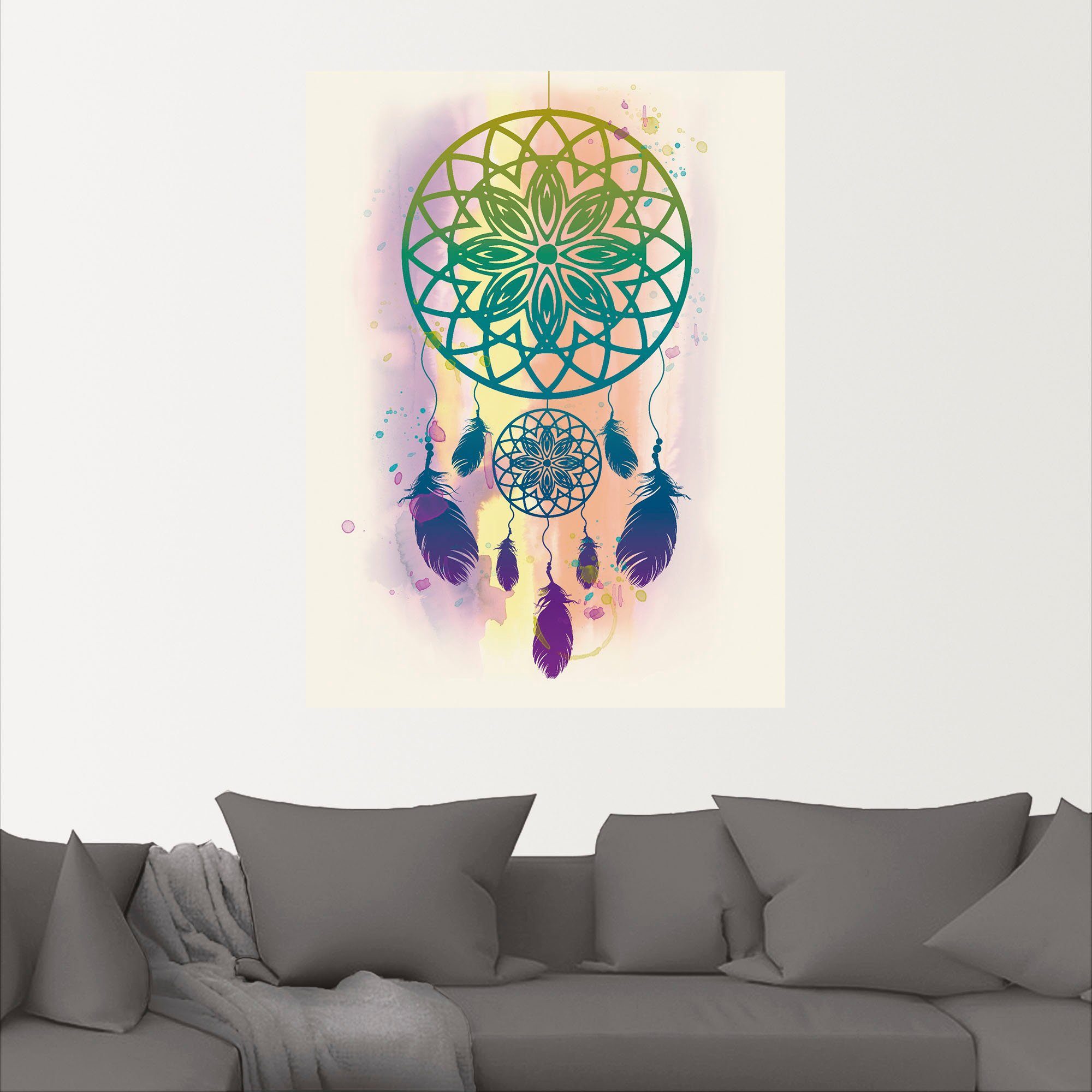Artland Artprint Dromenvanger waterkleur als artprint op linnen, poster, muursticker in verschillende maten