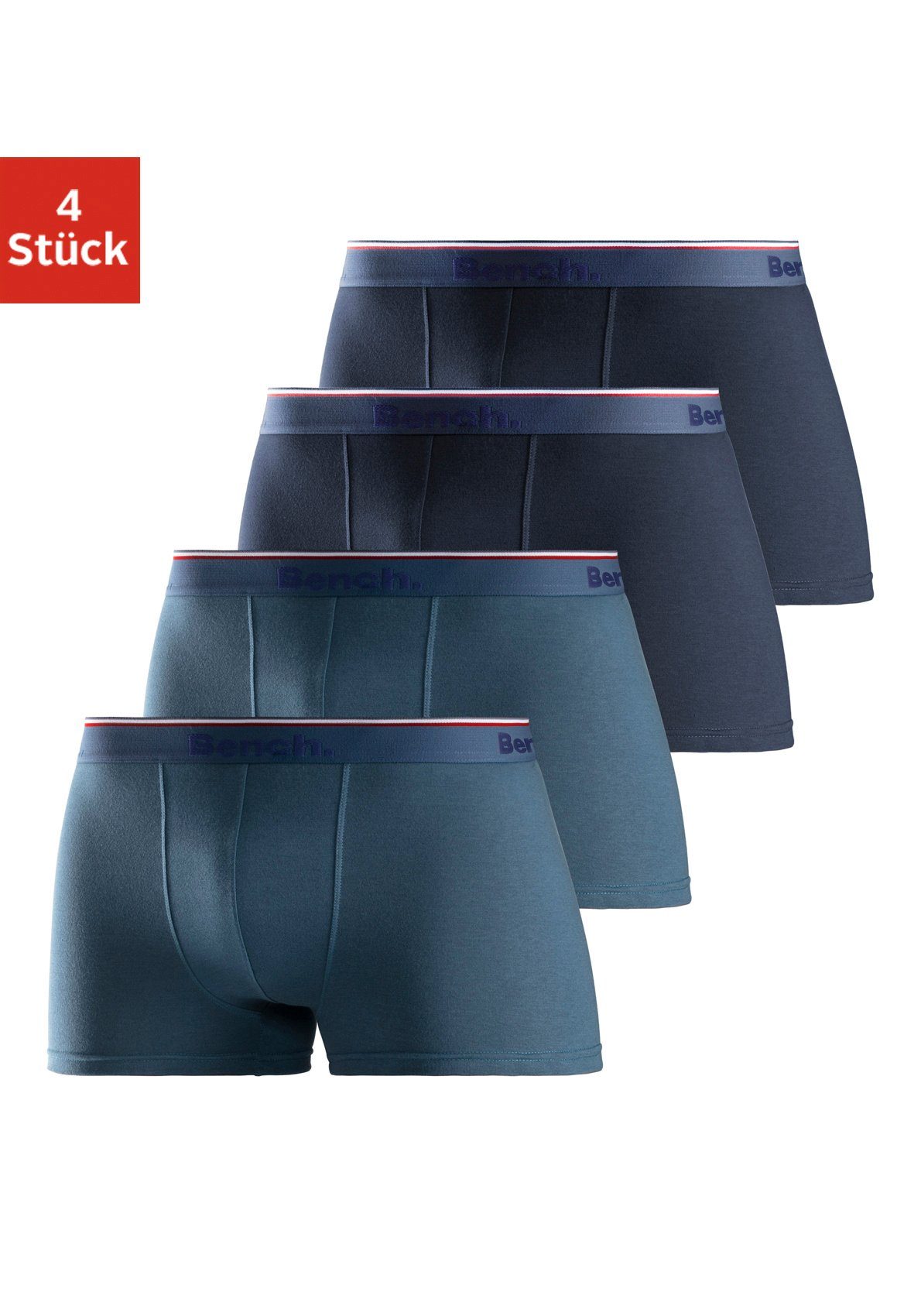 Bench. Boxershort voor heren (set, 4 stuks) heren boxershorts maat M blauw