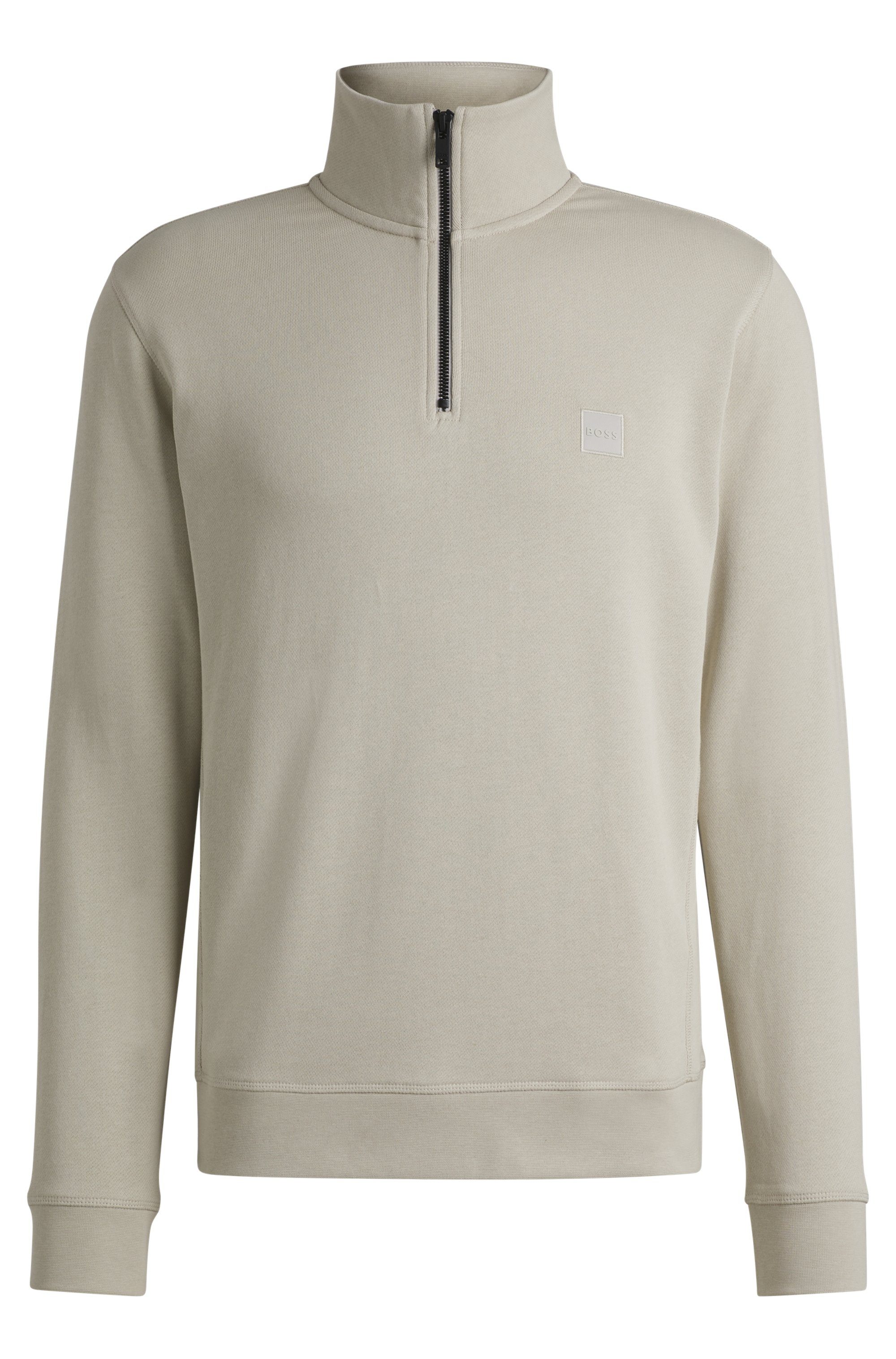 Boss Orange Sweatshirt Zetrust met een ritssluiting bij de kraag (1-delig)