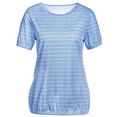 classic basics shirt met print blauw