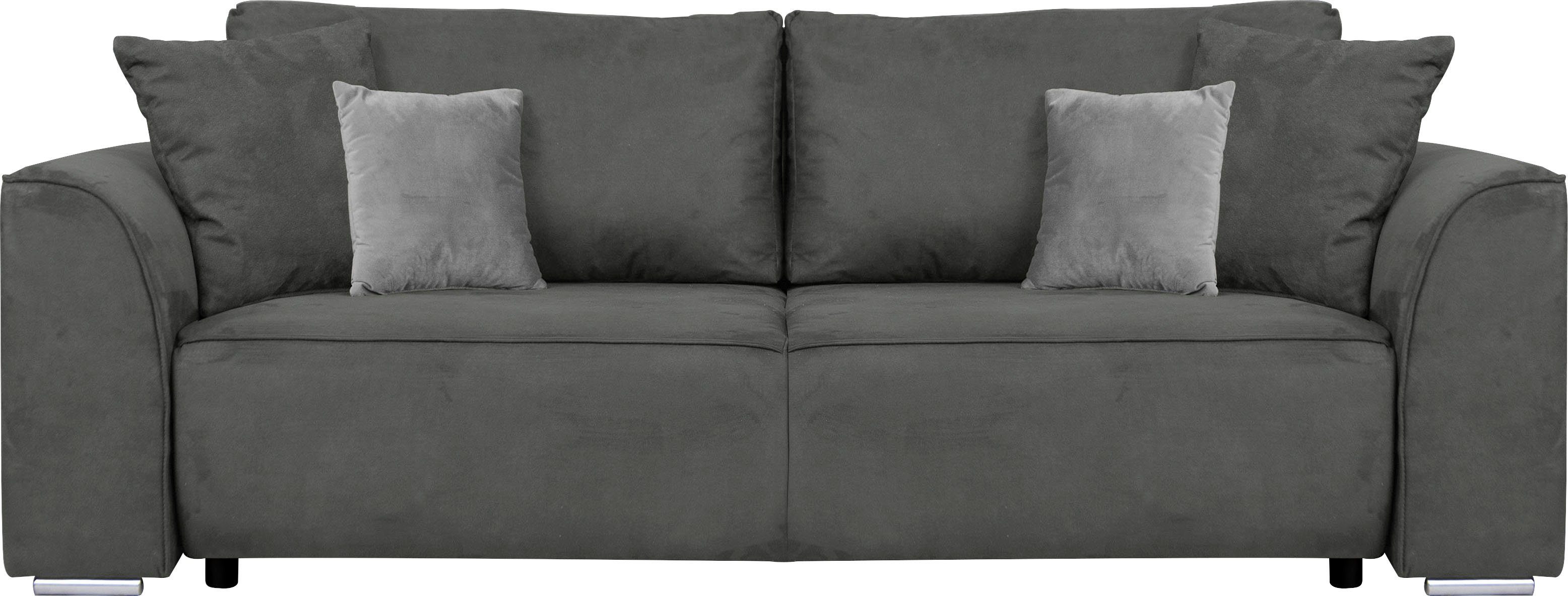 INOSIGN 3-zitsbank BEATRICE optionele slaapbank met bedlade, B/D/H 250/107/92 cm