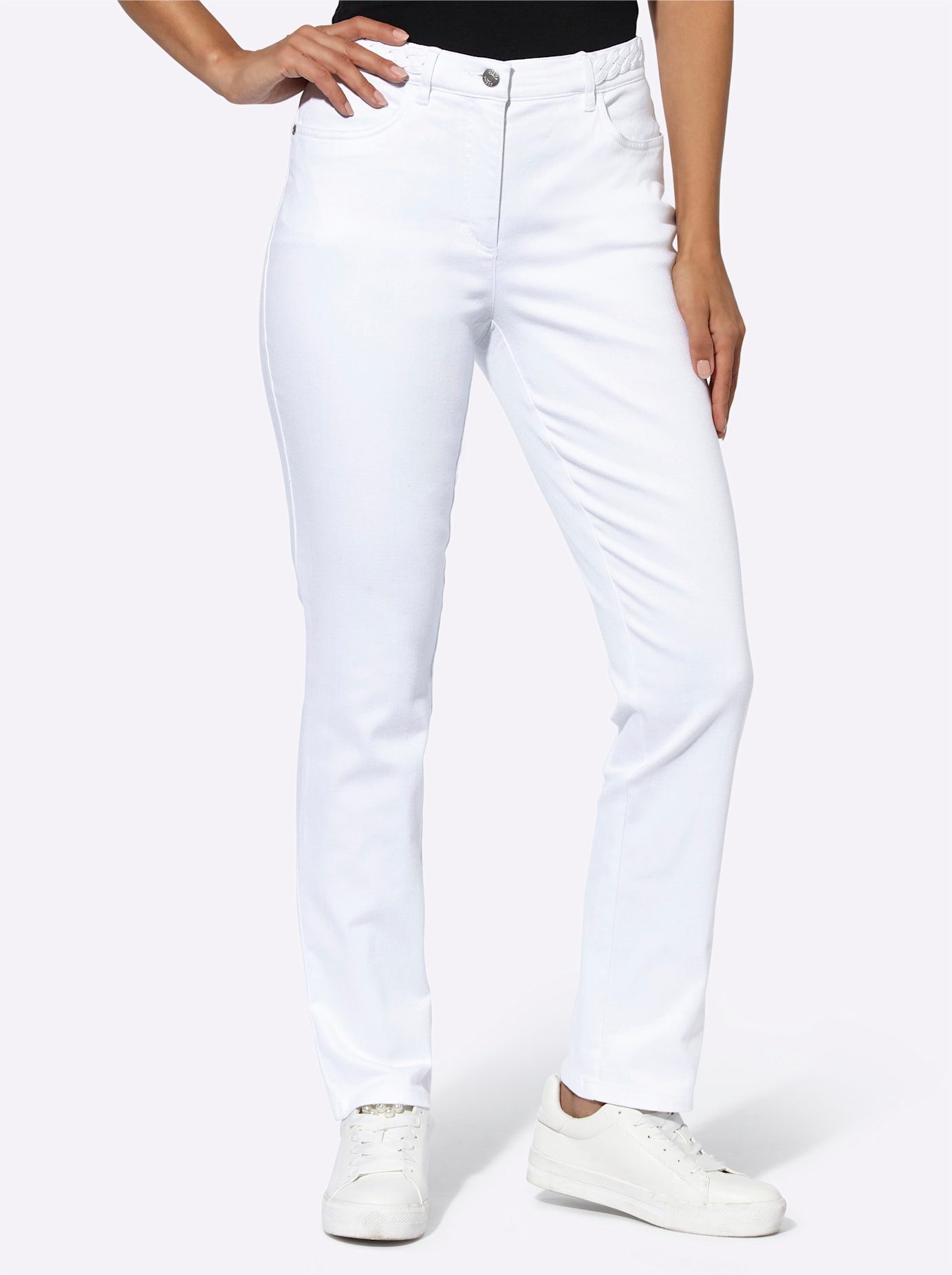 Cosma Comfortabele jeans dames skinny jeans maat 52 wit