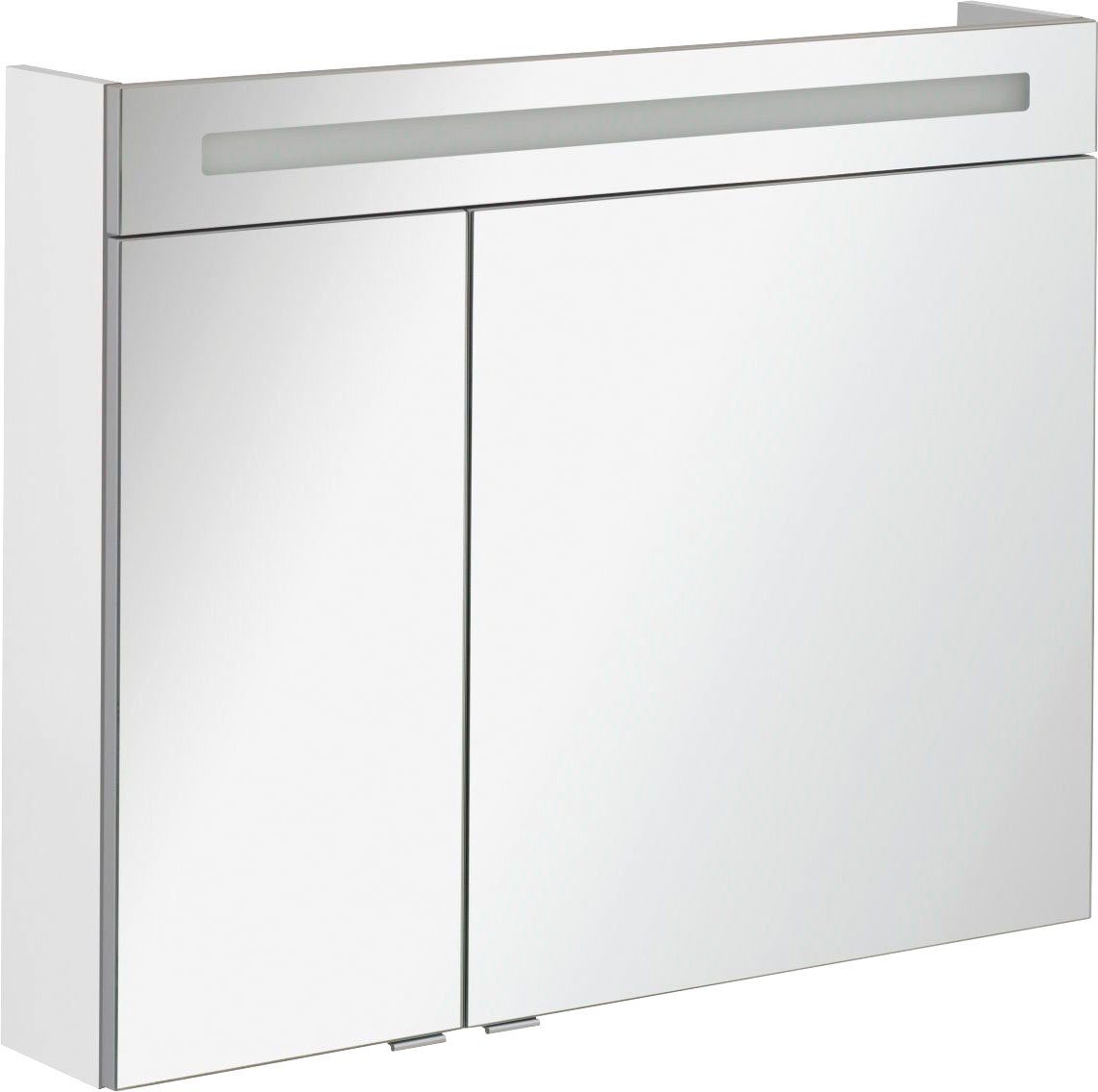FACKELMANN Spiegelkast CL 90 - wit Breedte 90 cm, 2 deuren, dubbelzijdig spiegelend