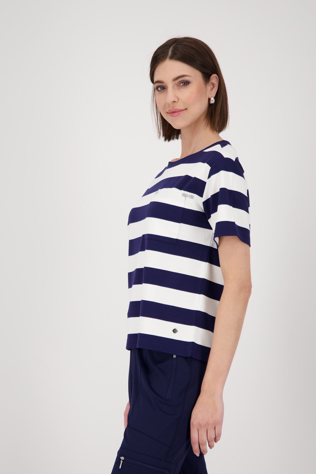 Monari Sweatshirt met strepen