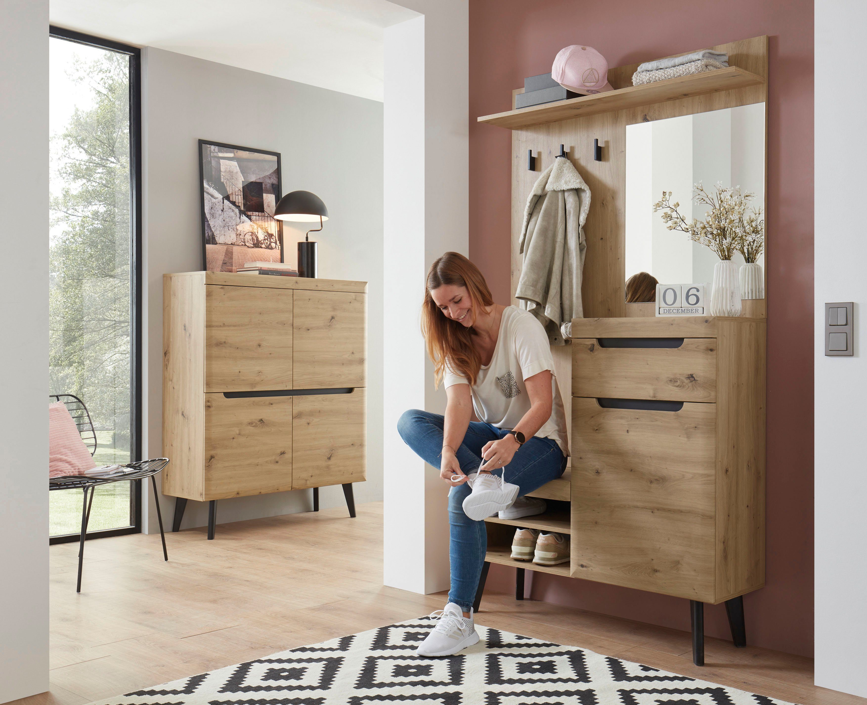 INOSIGN Halmeubelset TORGE mooie scandi look (set, 2-delig)
