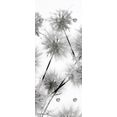 queence kapstok bloem met 6 haken, 50 x 120 cm grijs