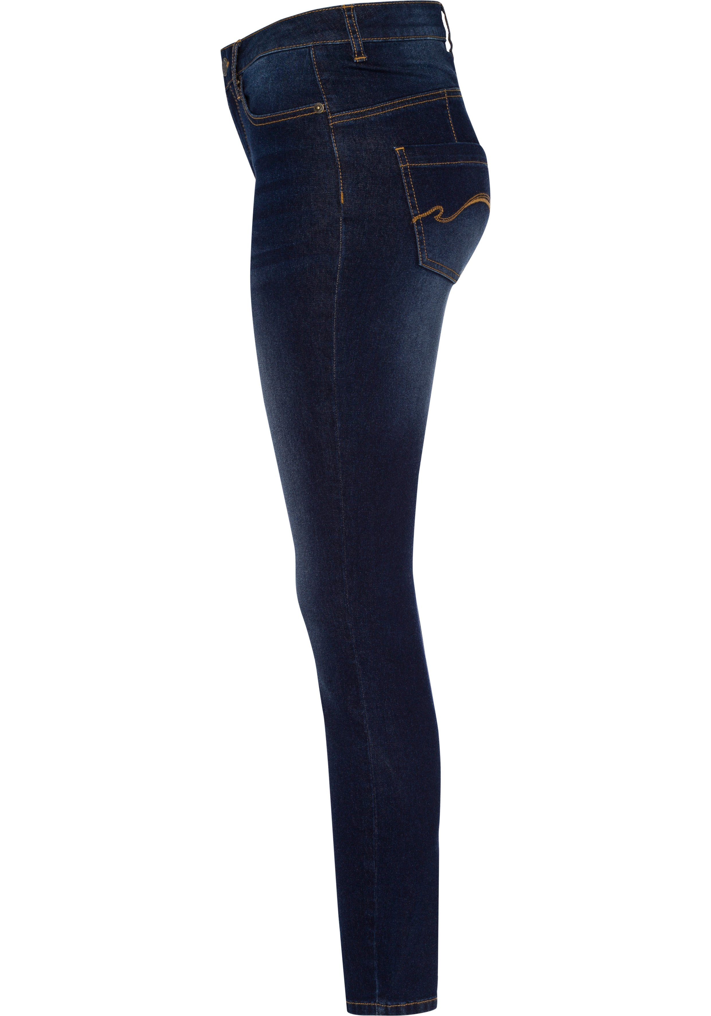 KangaROOS Slim fit jeans CROPPED HIGH WAIST SLIM FIT smalle pasvorm, skinny jeans, trendy used-wassing