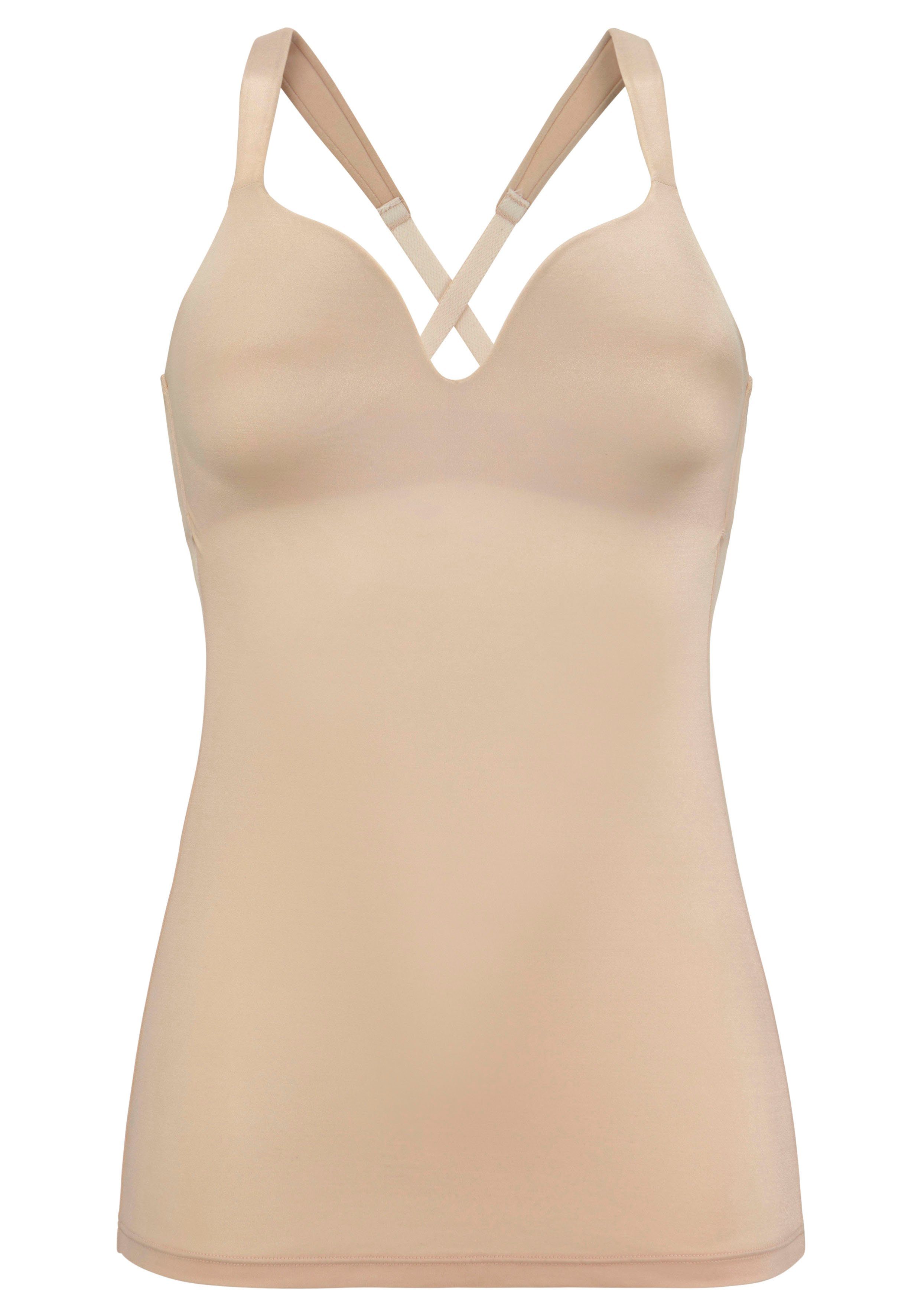 Nuance Bh-hemd met steuncups zonder beugel met 2 draagvarianten