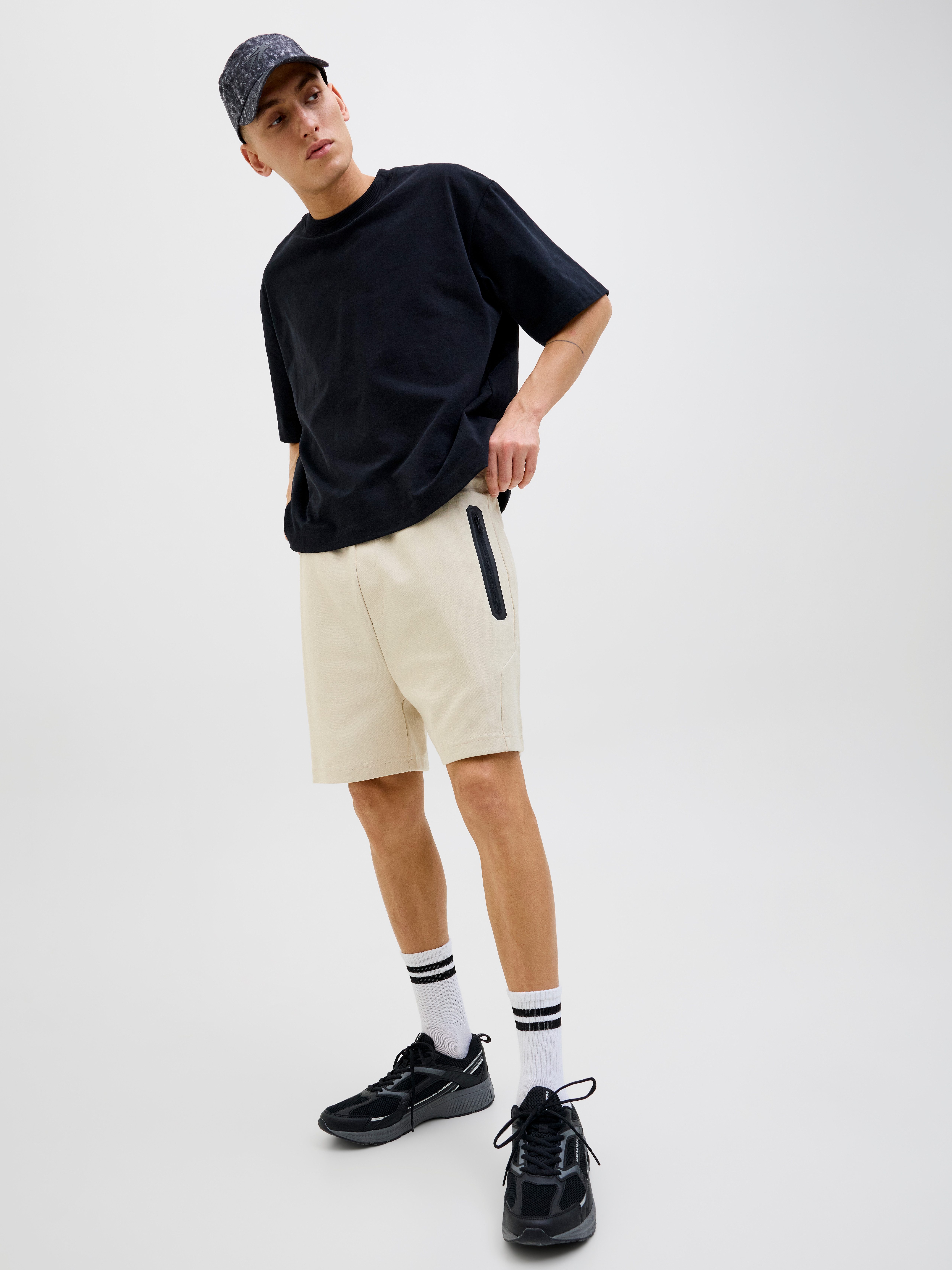 Jack & Jones Relaxshorts JPSTGORDON FUSION SWEAT SHORTS SRT SN