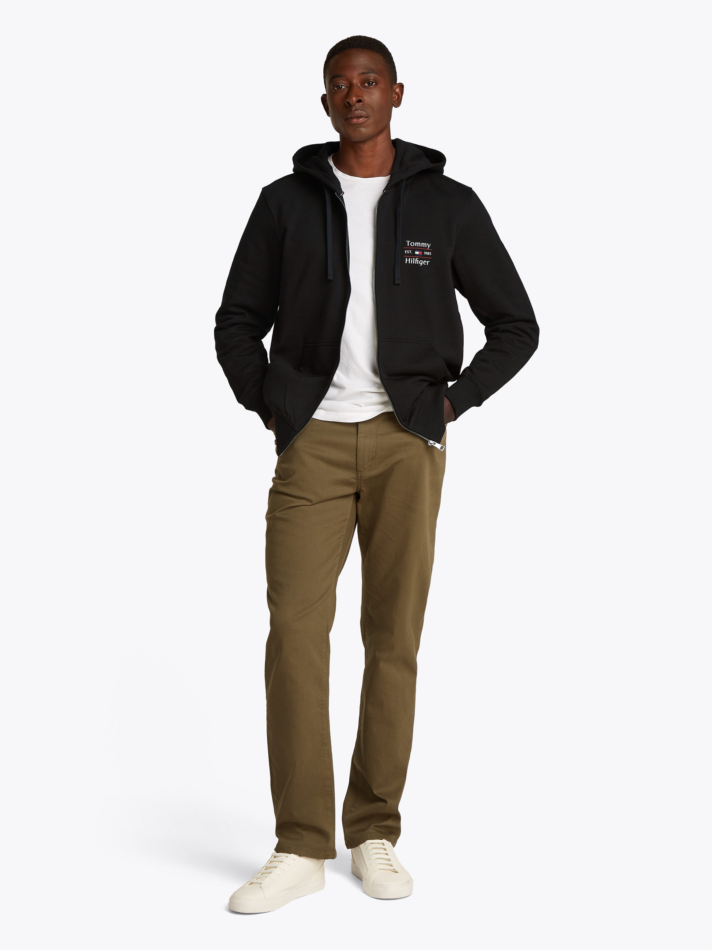 Tommy Hilfiger Capuchonsweatvest HILFIGER STACK HOODY ZT