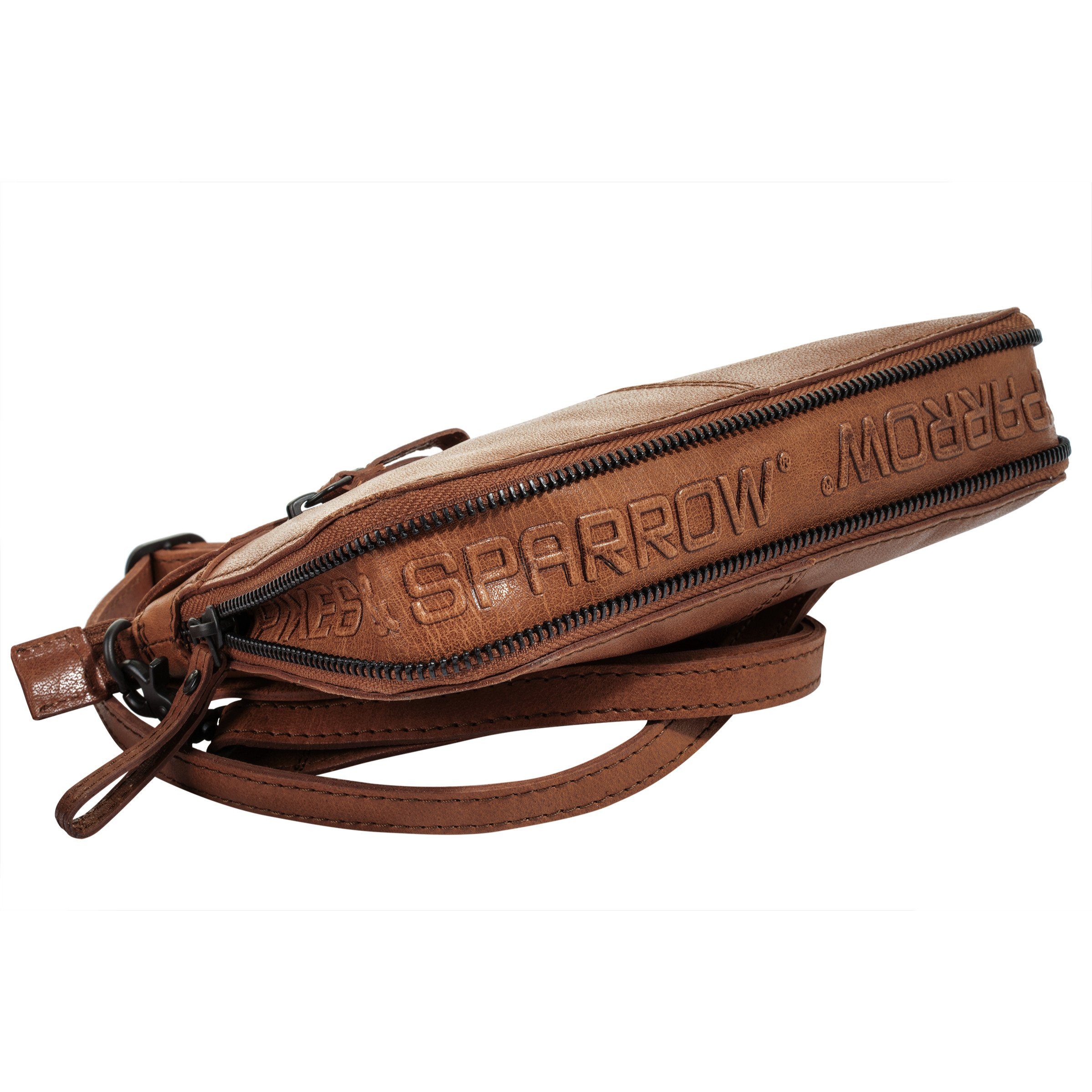 Spikes & Sparrow Schoudertas echt leder