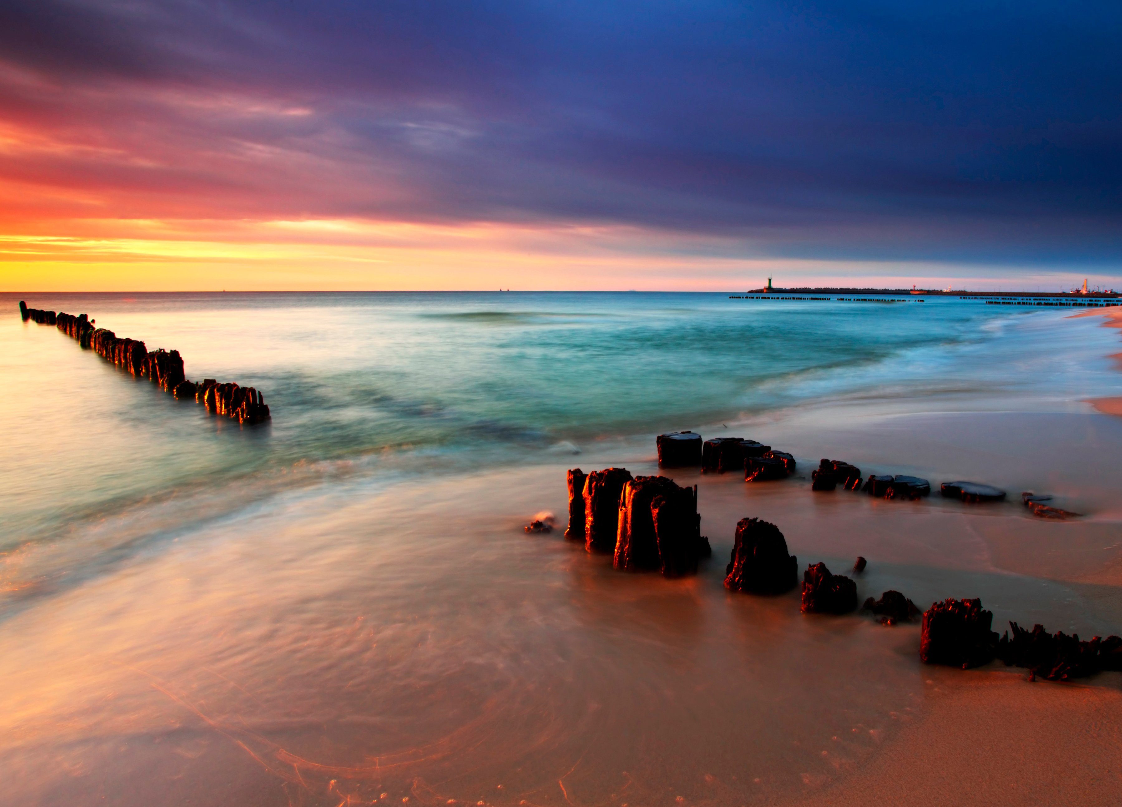 Papermoon Fotobehang Baltic BEACH SUNRISE