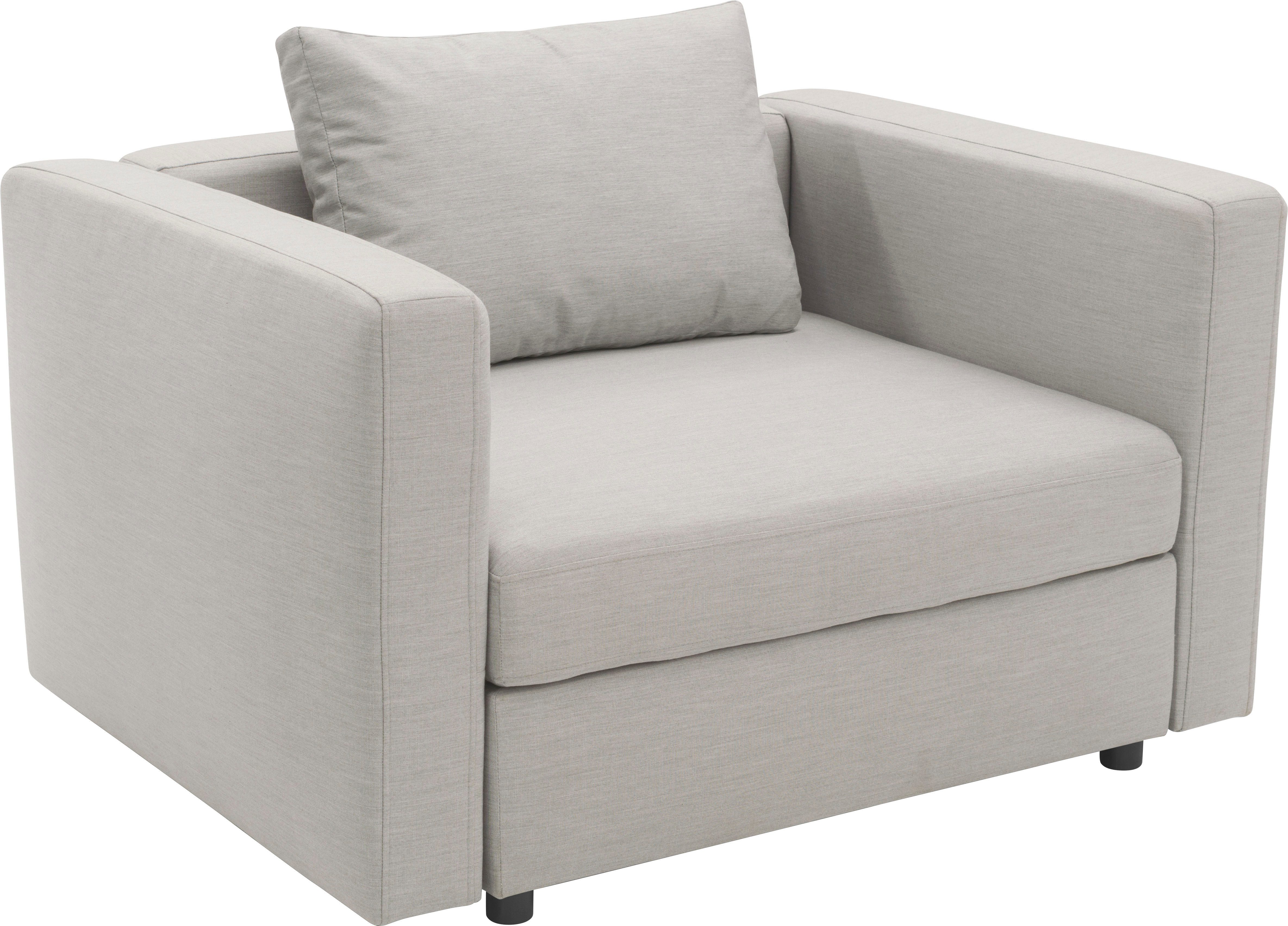 DOMO collection Fauteuil Solskin, individueel uitbreidbaar, voor tuin, terras, balkon Mooi gevormd met losse zit- en rugkussen, speciaal voor buiten