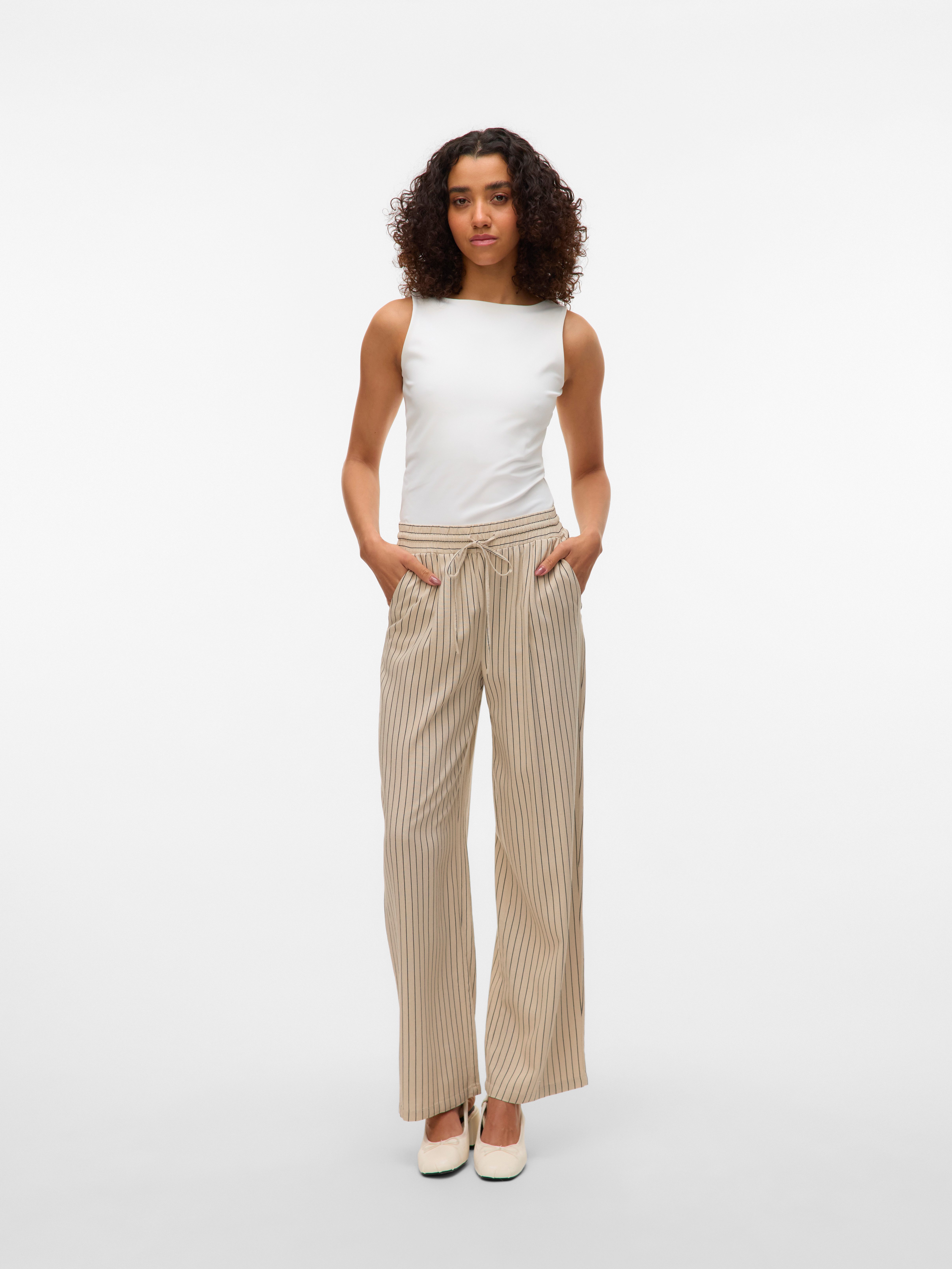 Vero Moda Comfortbroek VMJESMILO WIDE PANTS GA NOOS