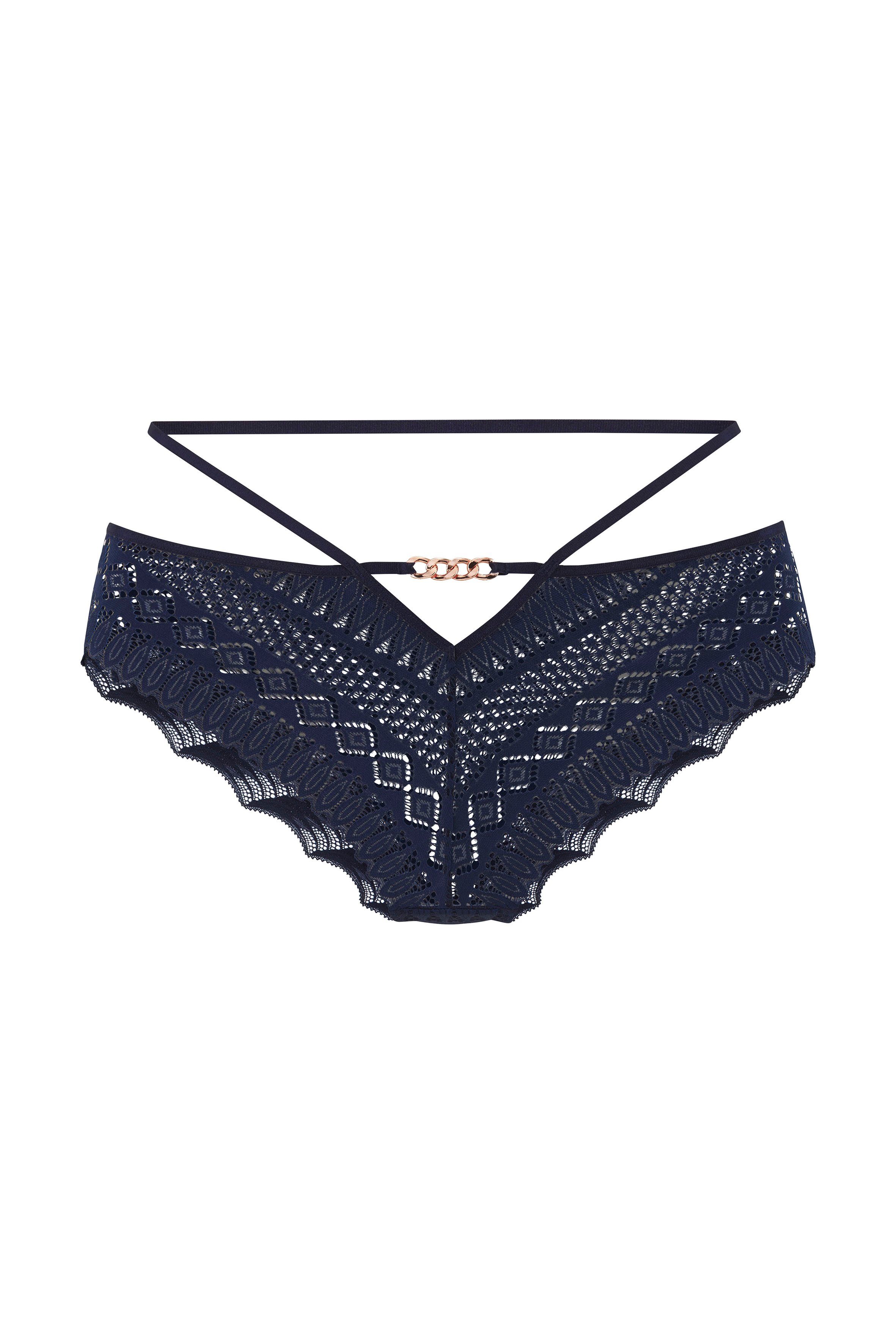 Lascana String Nina met sexy bandlook en edel sieraadaccessoire