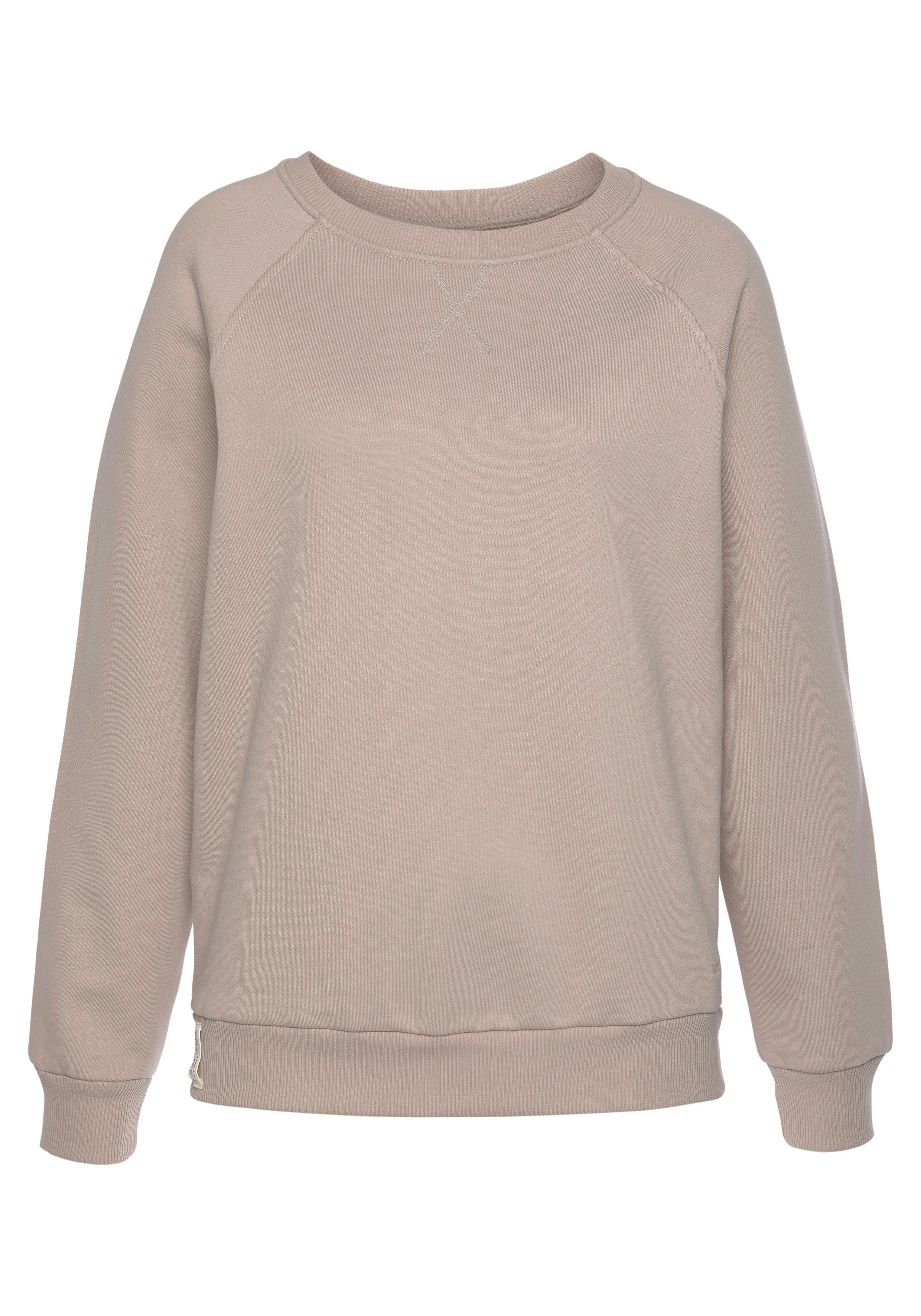 Lascana Sweatshirt Loungeshirt van biologische katoen, loungewear